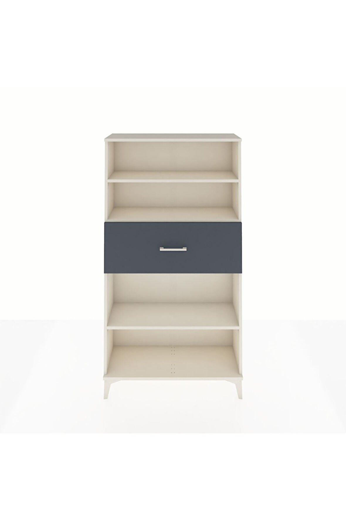 Arges Dolap 3 Raflı Tek Çekmeceli 88x30x163 Aytaşı-Antrasit