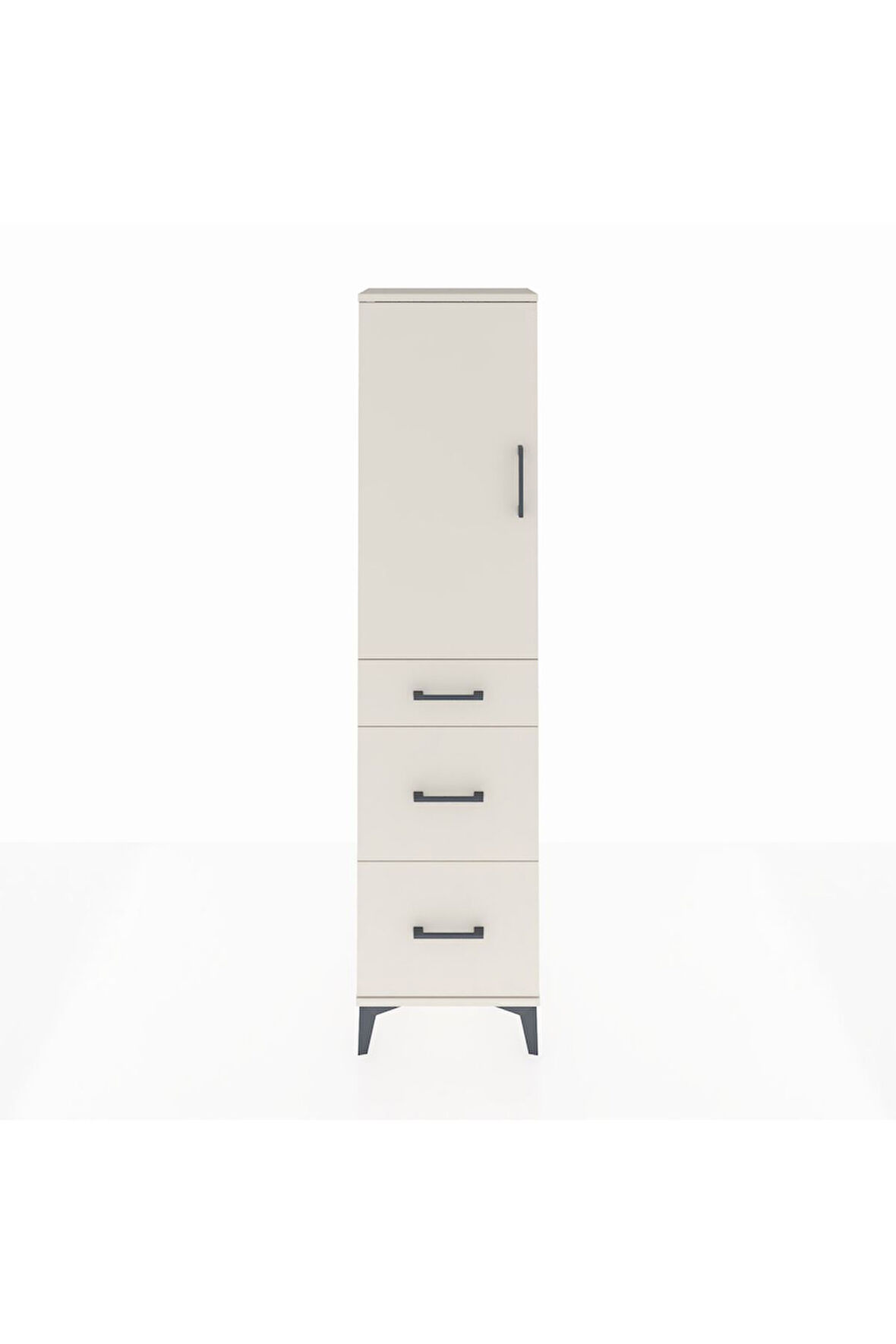 Arges Dolap 3 Raflı 3 Çekmeceli Tek Kapaklı 44x30x182 Aytaşı-Aytaşı