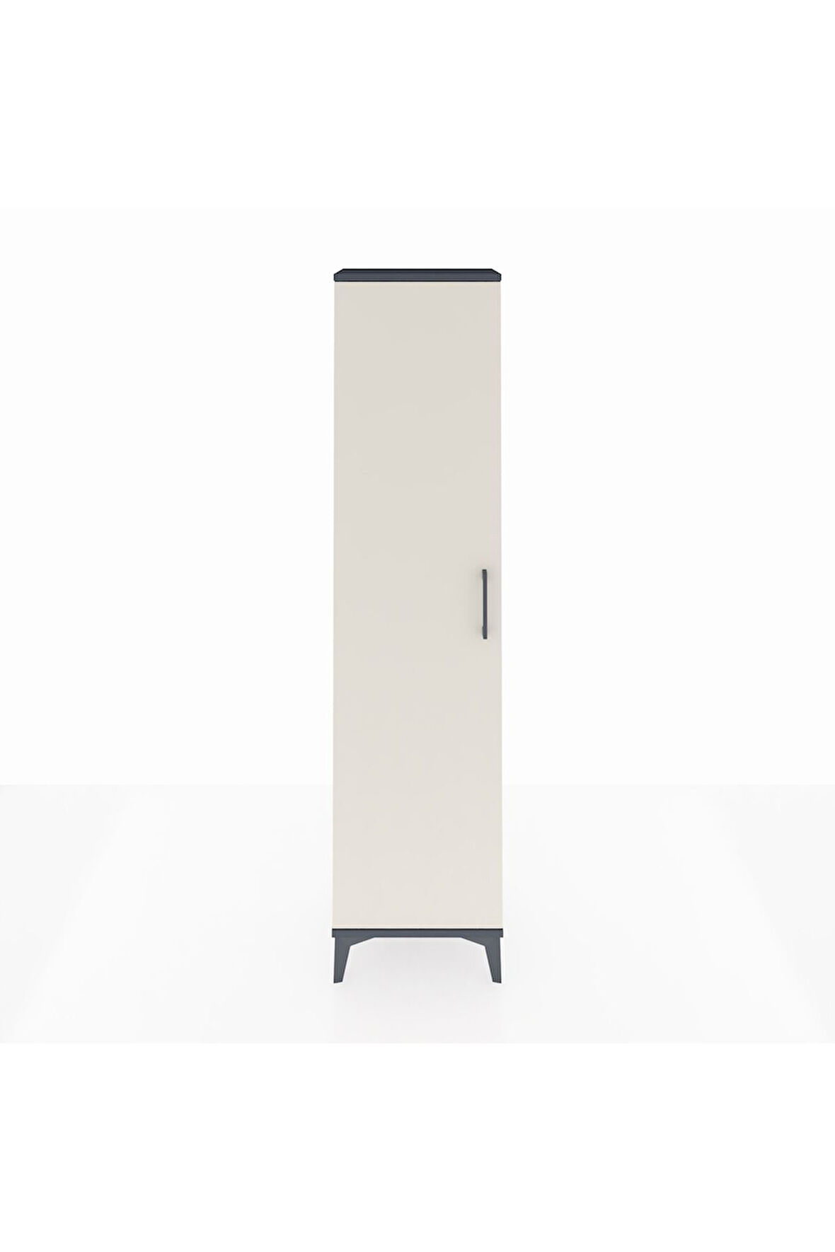 Arges Dolap Tek Raflı Tek Kapaklı Tek Askılı 44x30x182 Antrasit-Aytaşı