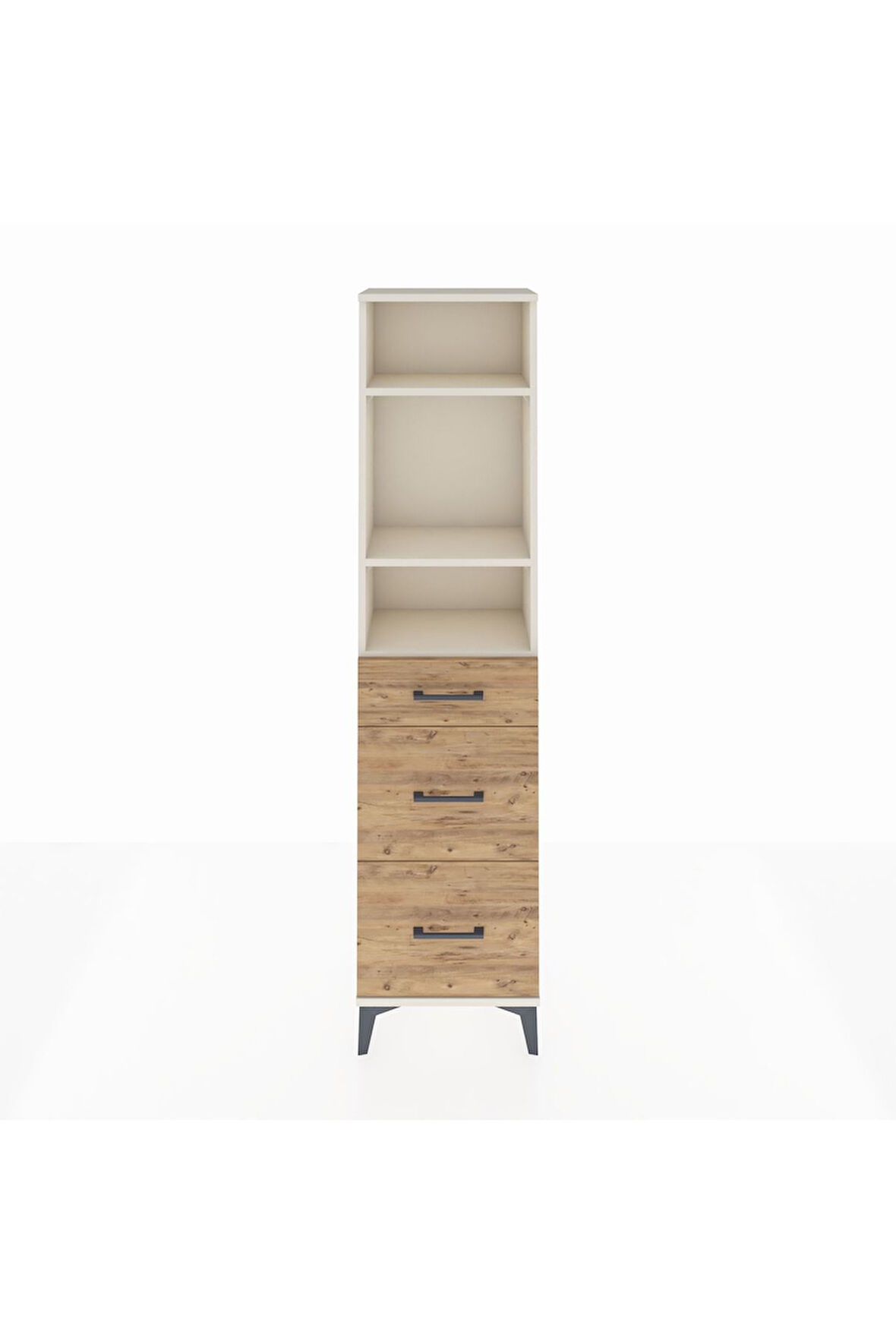 Arges Dolap 3 Raflı 3 Çekmeceli 44x30x182 Aytaşı-Çam