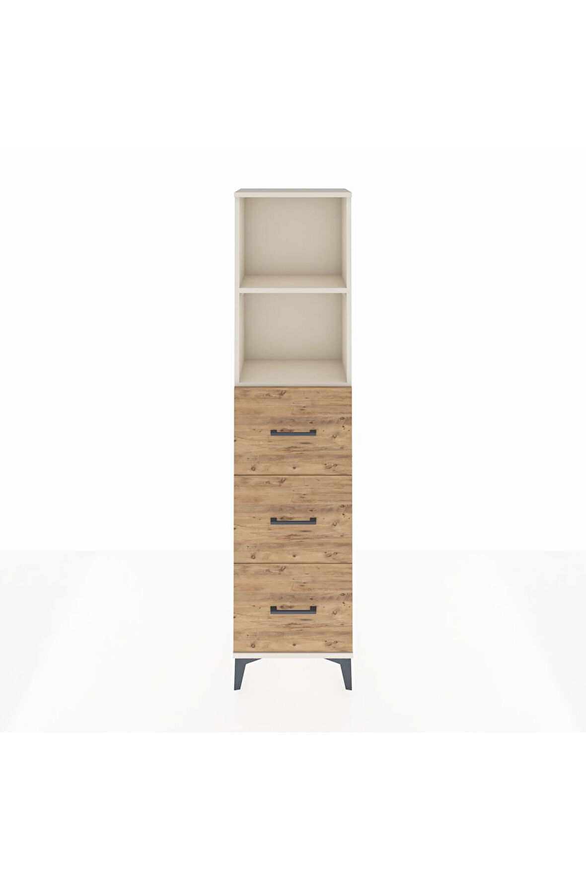 Arges Dolap 2 Raflı 3 Çekmeceli 44x30x182 Aytaşı-Çam