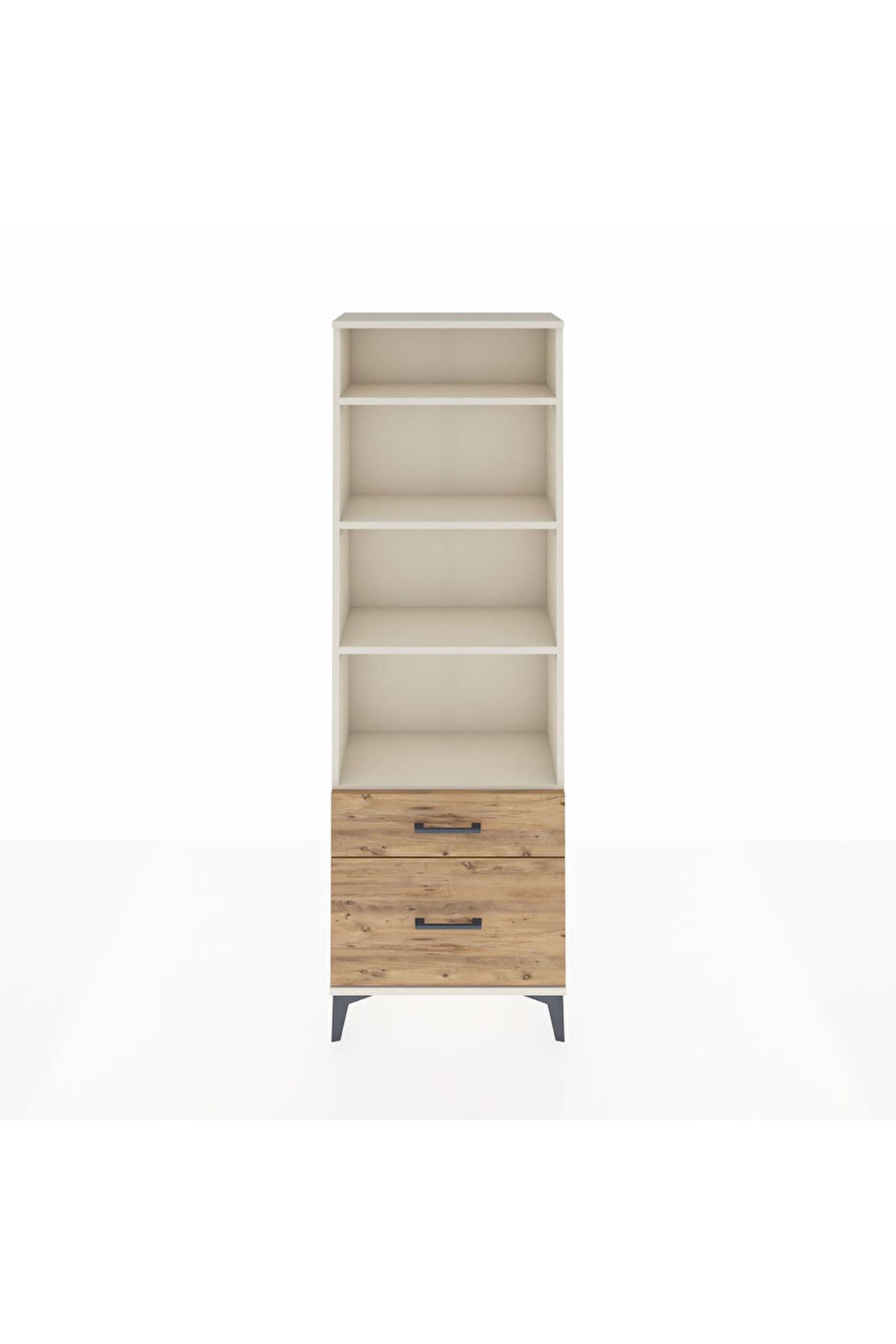 Arges Dolap 4 Raflı 2 Çekmeceli 60x30x182 Aytaşı-Çam