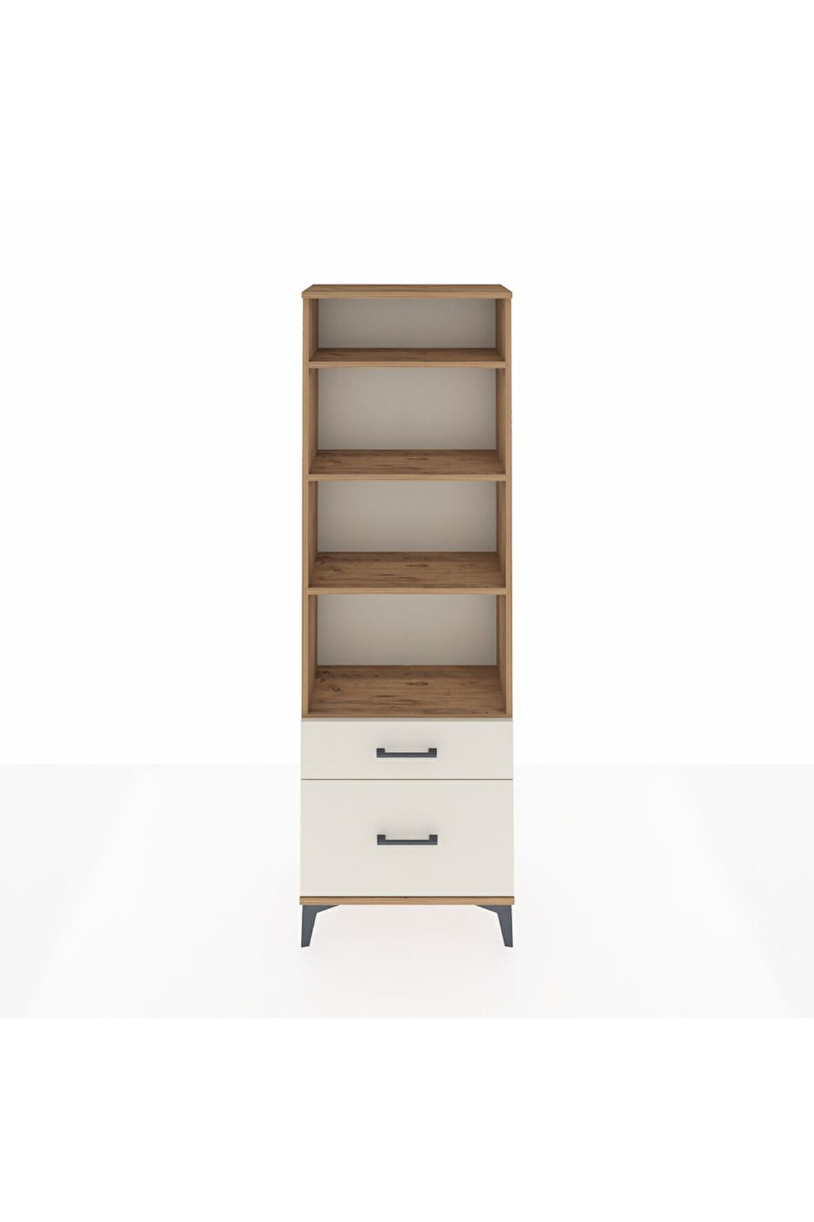 Arges Dolap 4 Raflı 2 Çekmeceli 60x30x182 Çam-Aytaşı