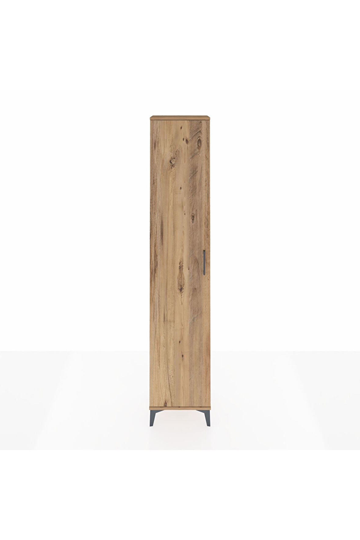 Arges Dolap 2 Raflı Tek Kapaklı Tek Askılı 44x30x221 Çam-Çam