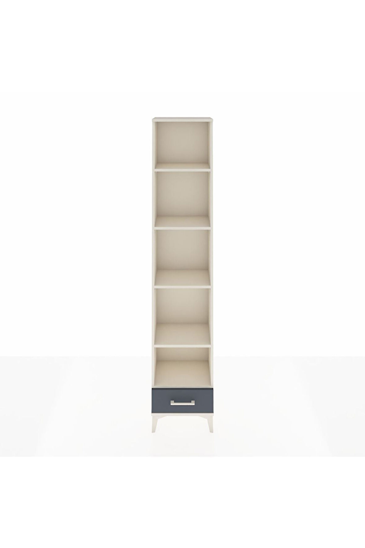 Arges Dolap 5 Raflı Tek Çekmeceli 44x30x221 Aytaşı-Antrasit