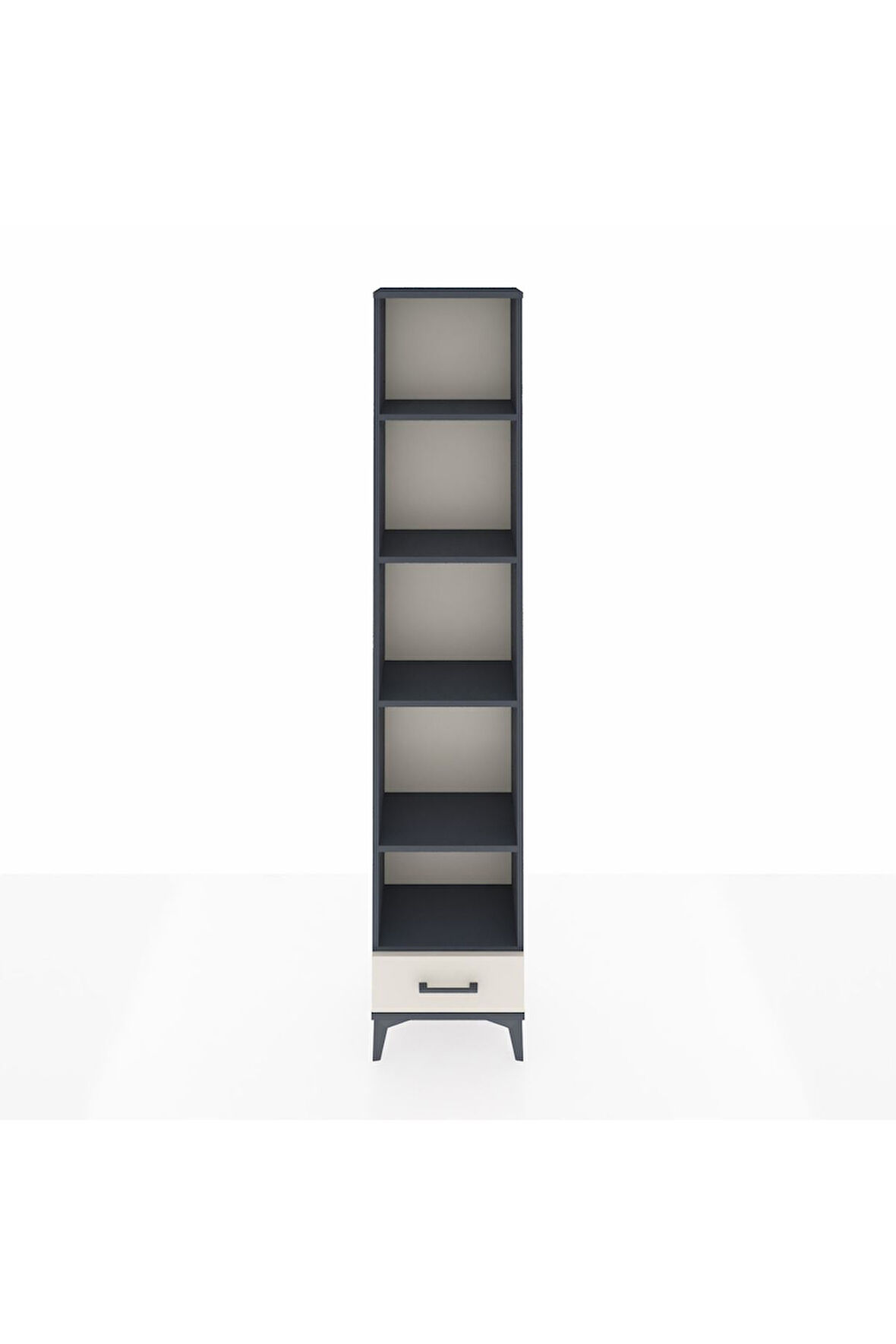 Arges Dolap 5 Raflı Tek Çekmeceli 44x30x221 Antrasit-Aytaşı