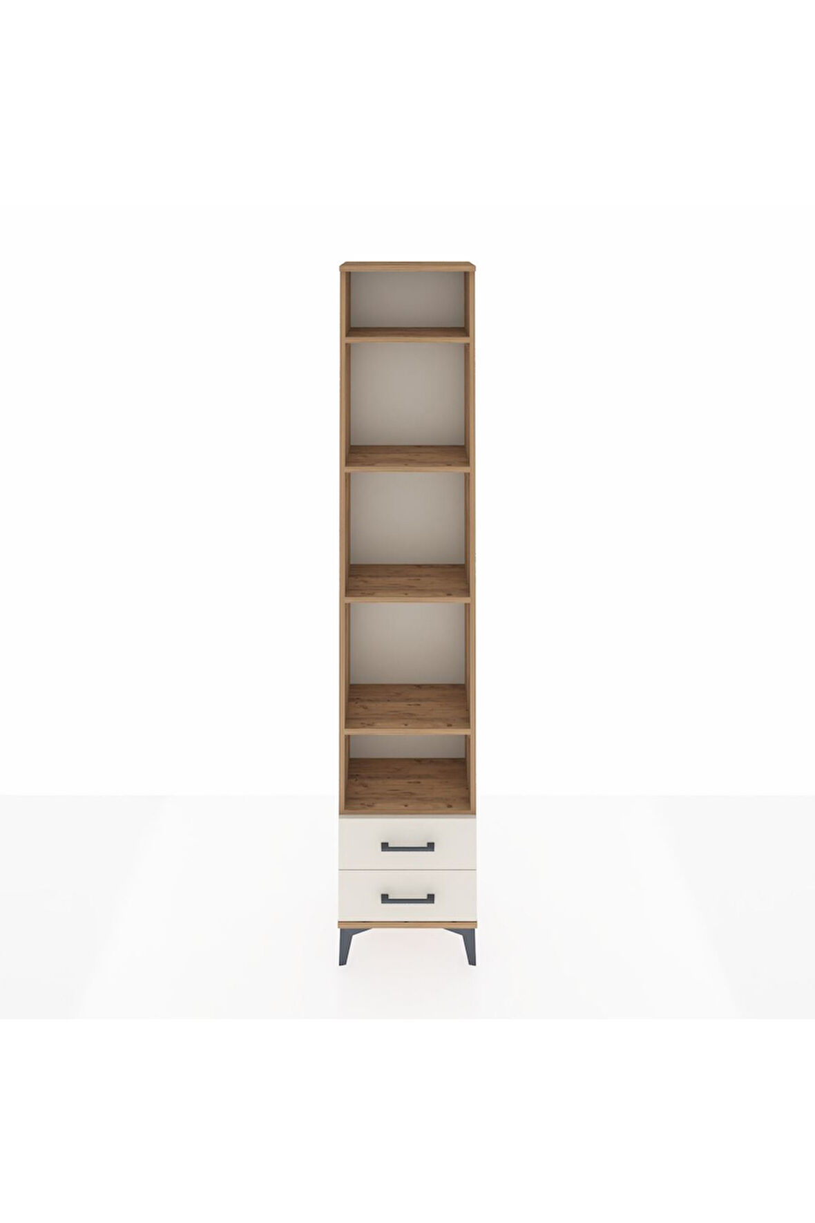 Arges Dolap 5 Raflı 2 Çekmeceli 44x30x221 Çam-Aytaşı