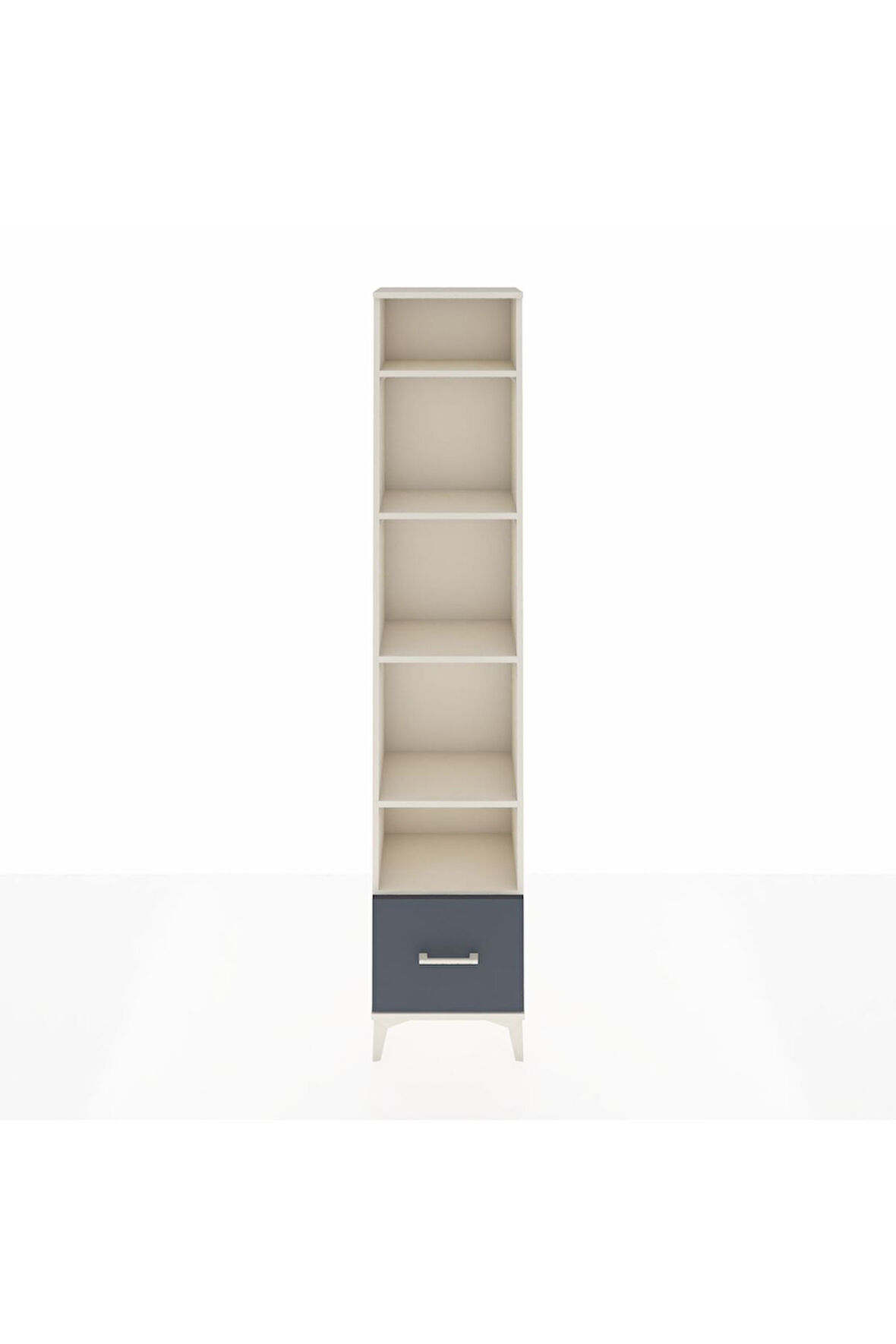 Arges Dolap 5 Raflı Tek Çekmeceli 44x30x221 Aytaşı-Antrasit