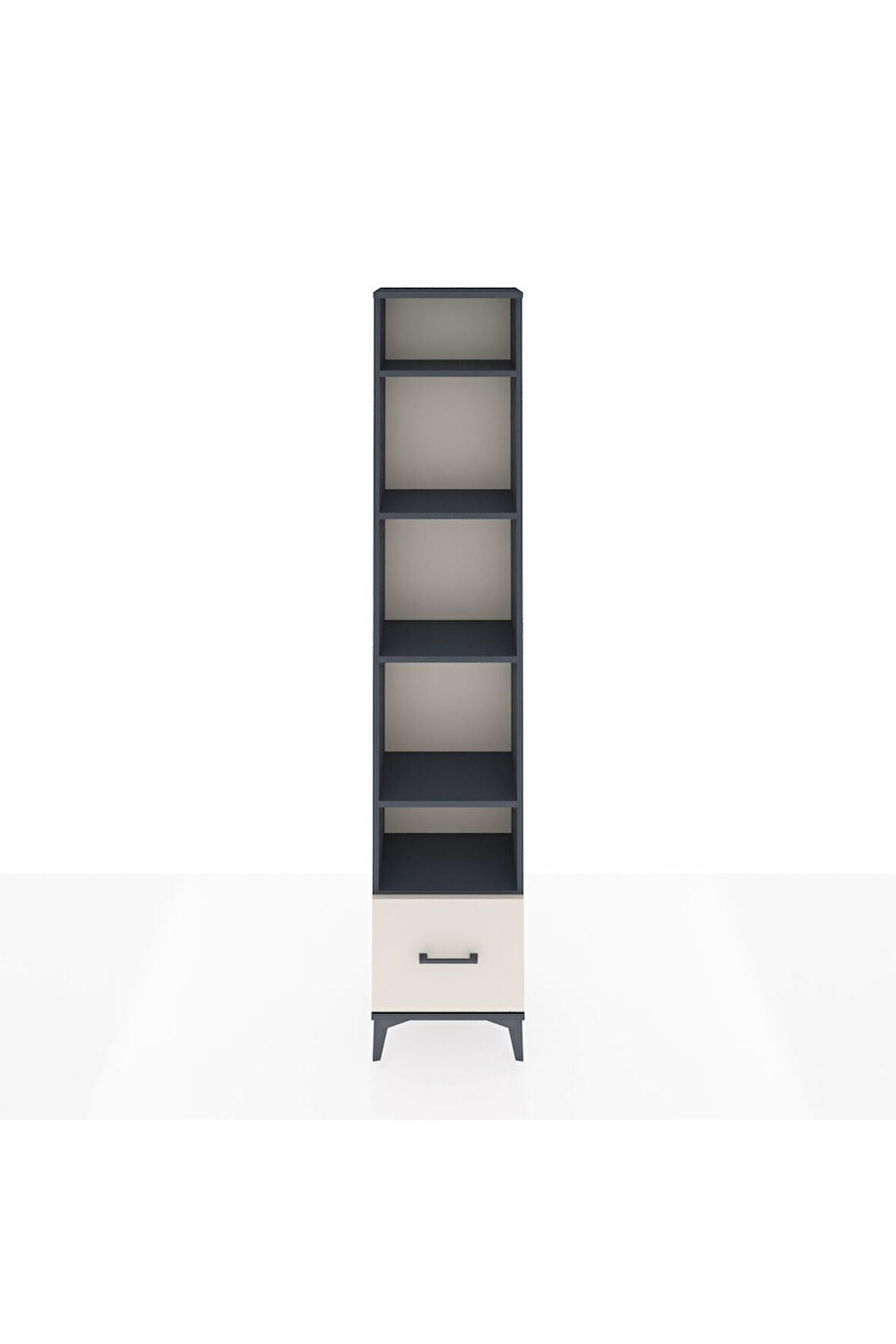 Arges Dolap 5 Raflı Tek Çekmeceli 44x30x221 Antrasit-Aytaşı