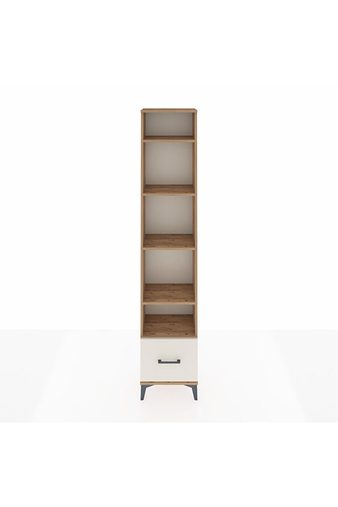 Arges Dolap 5 Raflı Tek Çekmeceli 44x30x221 Çam-Aytaşı