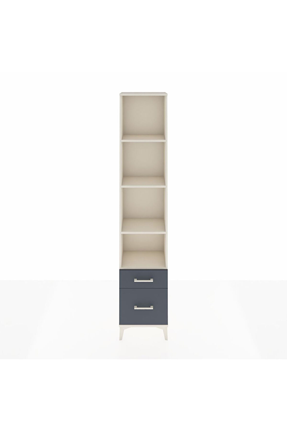 Arges Dolap 4 Raflı 2 Çekmeceli 44x30x221 Aytaşı-Antrasit