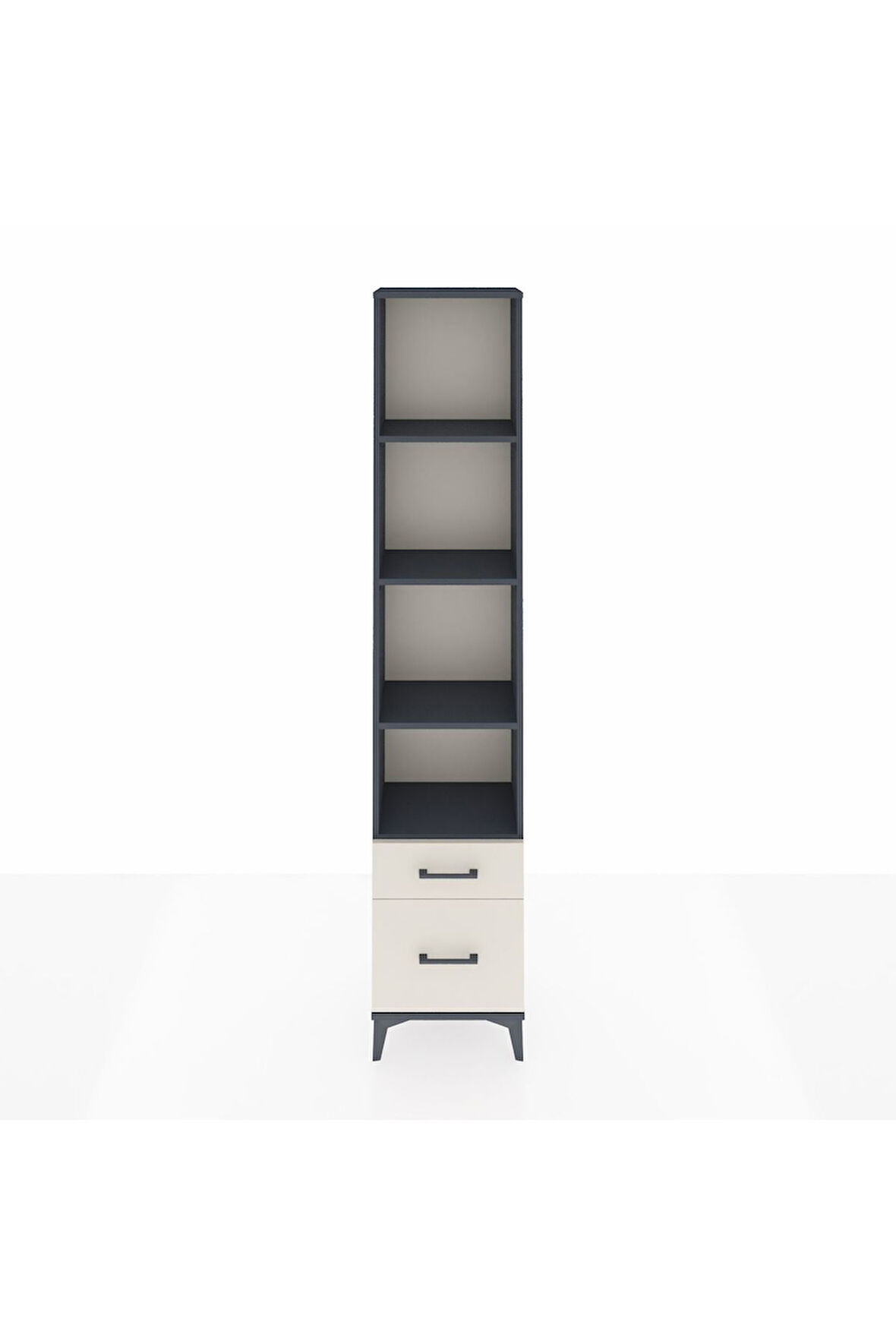 Arges Dolap 4 Raflı 2 Çekmeceli 44x30x221 Antrasit-Aytaşı