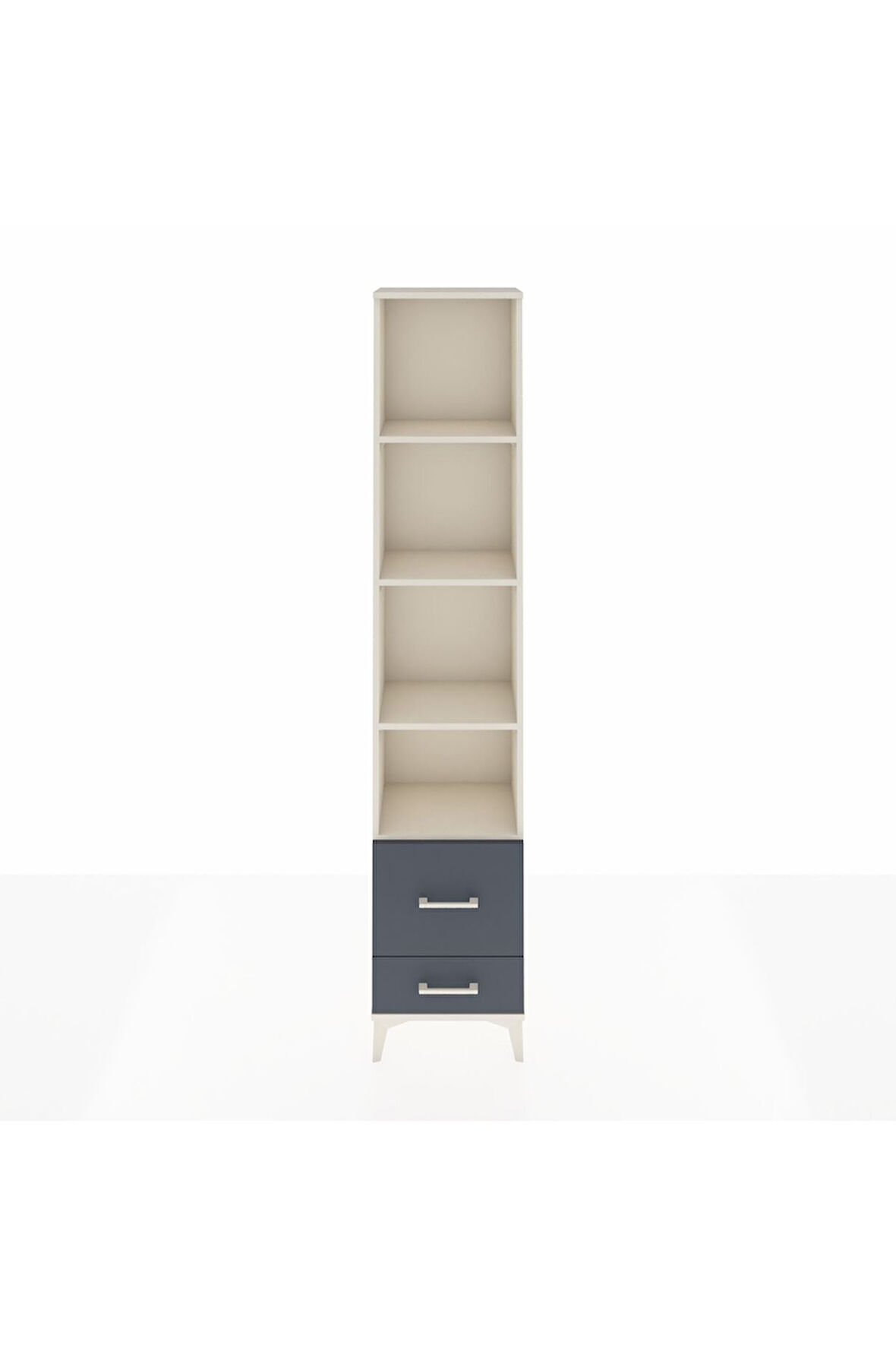 Arges Dolap 4 Raflı 2 Çekmeceli 44x30x221 Aytaşı-Antrasit