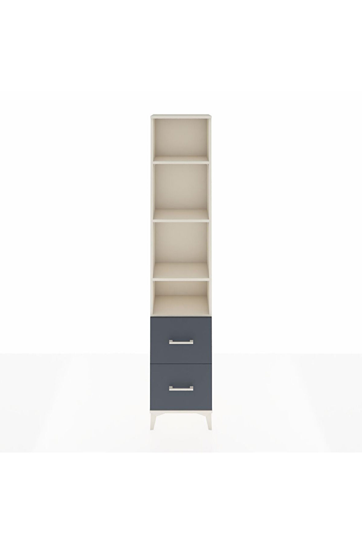 Arges Dolap 4 Raflı 2 Çekmeceli 44x30x221 Aytaşı-Antrasit