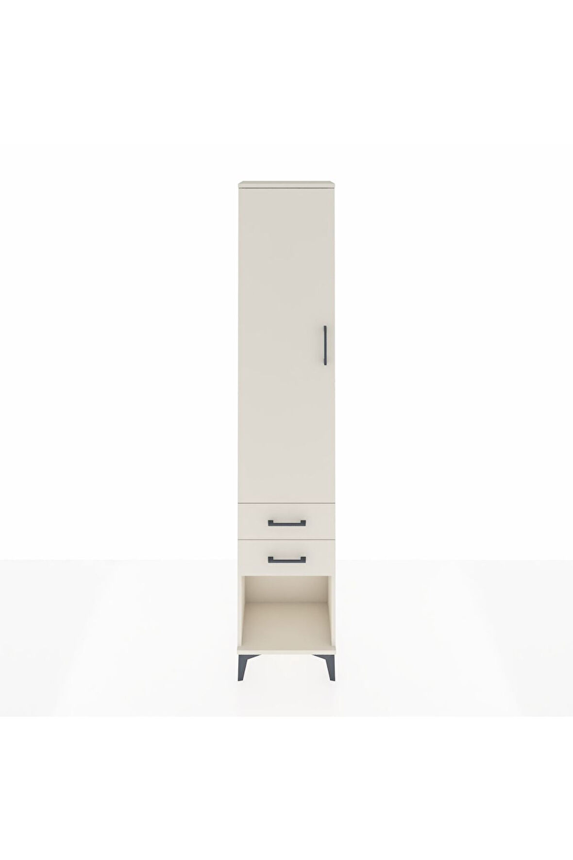 Arges Dolap 2 Raflı 2 Çekmeceli Tek Askılı 44x30x221 Aytaşı-Aytaşı