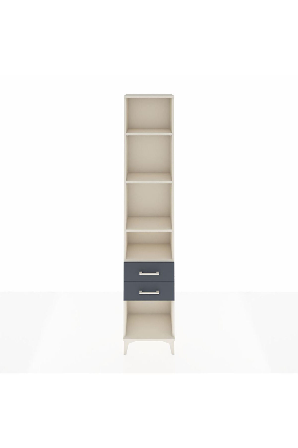 Arges Dolap 4 Raflı 2 Çekmeceli 44x30x221 Aytaşı-Antrasit