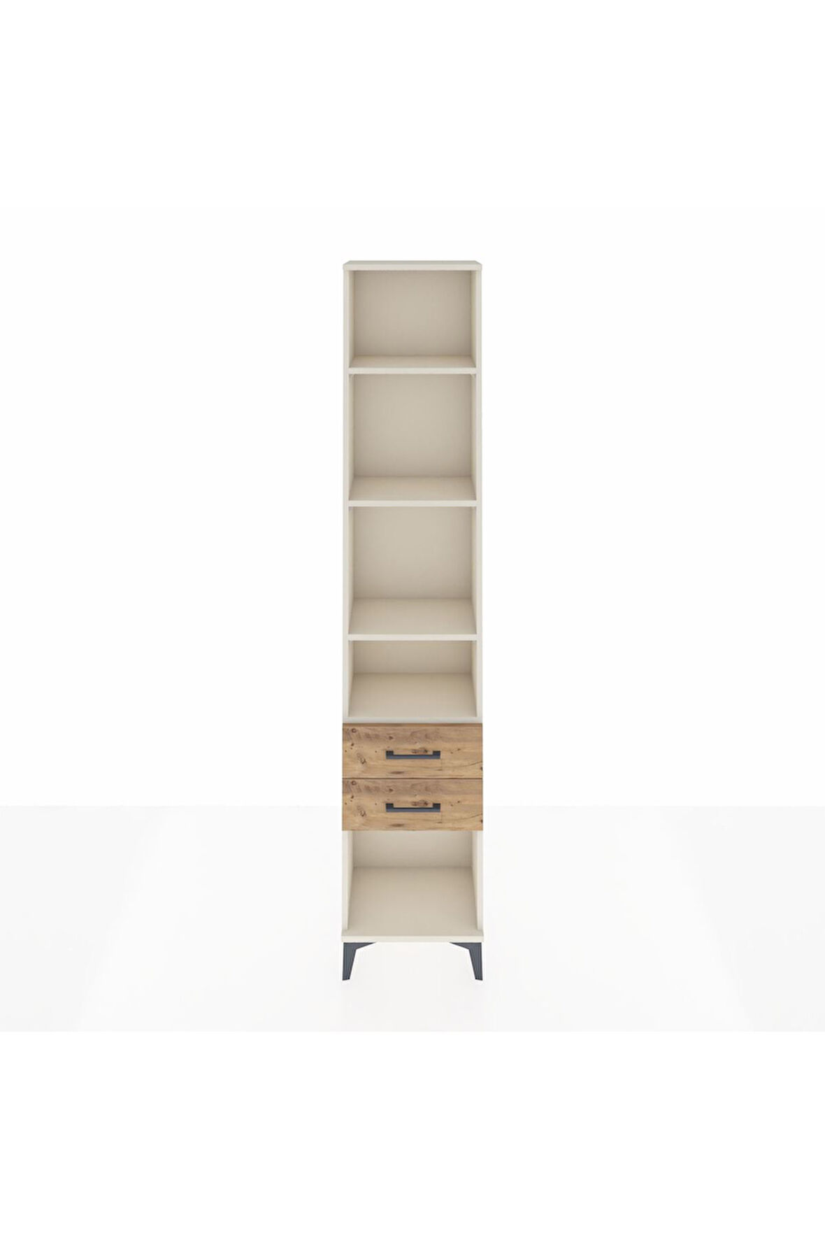 Arges Dolap 4 Raflı 2 Çekmeceli 44x30x221 Aytaşı-Çam