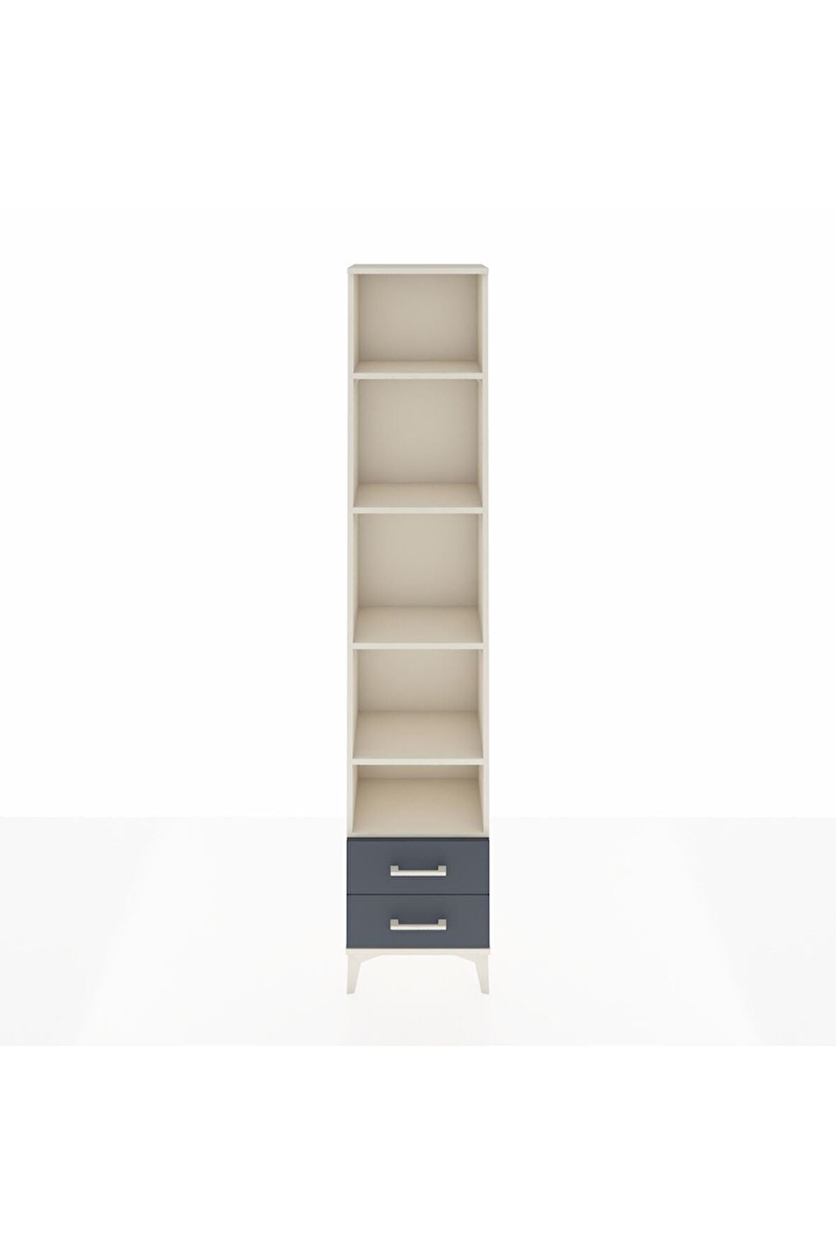 Arges Dolap 5 Raflı 2 Çekmeceli 44x30x221 Aytaşı-Antrasit