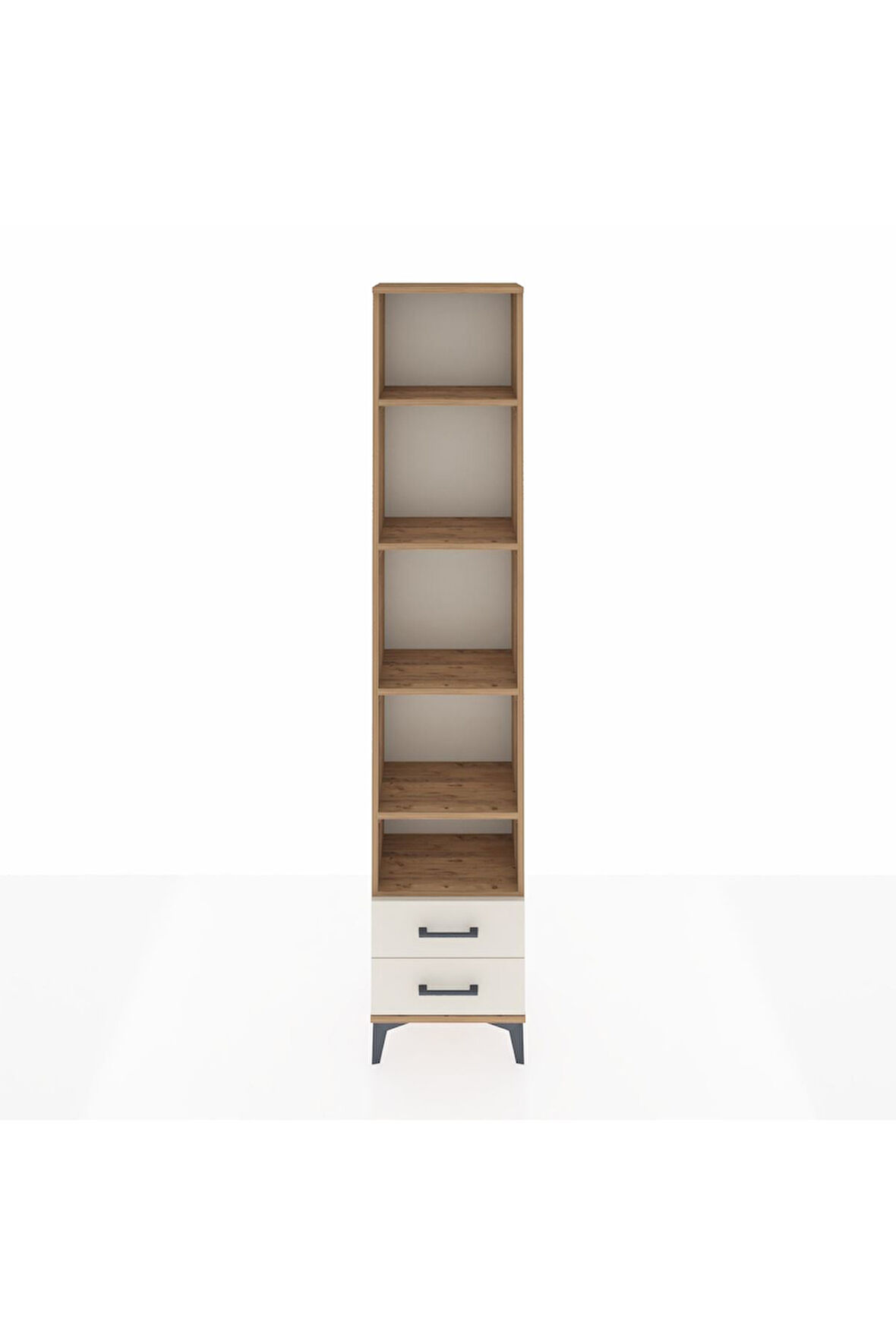 Arges Dolap 5 Raflı 2 Çekmeceli 44x30x221 Çam-Aytaşı