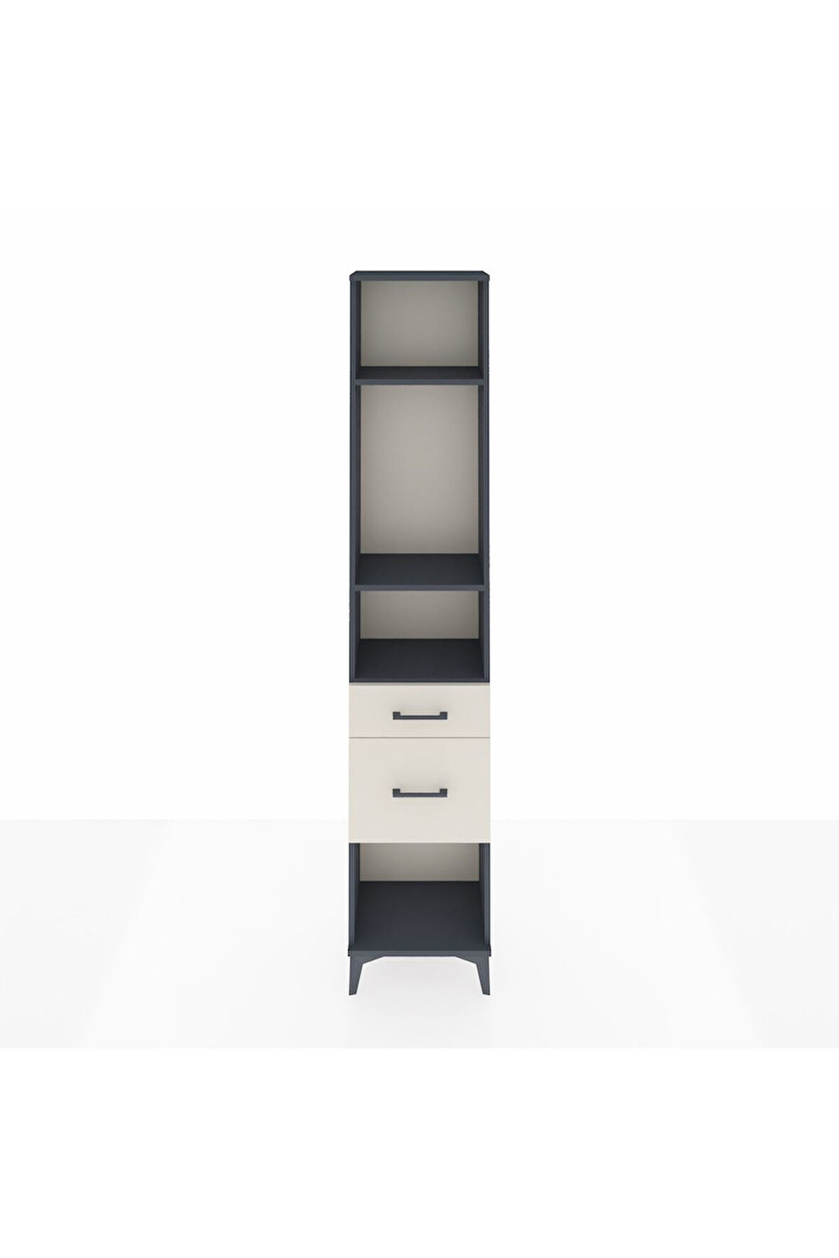 Arges Dolap 3 Raflı 2 Çekmeceli 44x30x221 Antrasit-Aytaşı