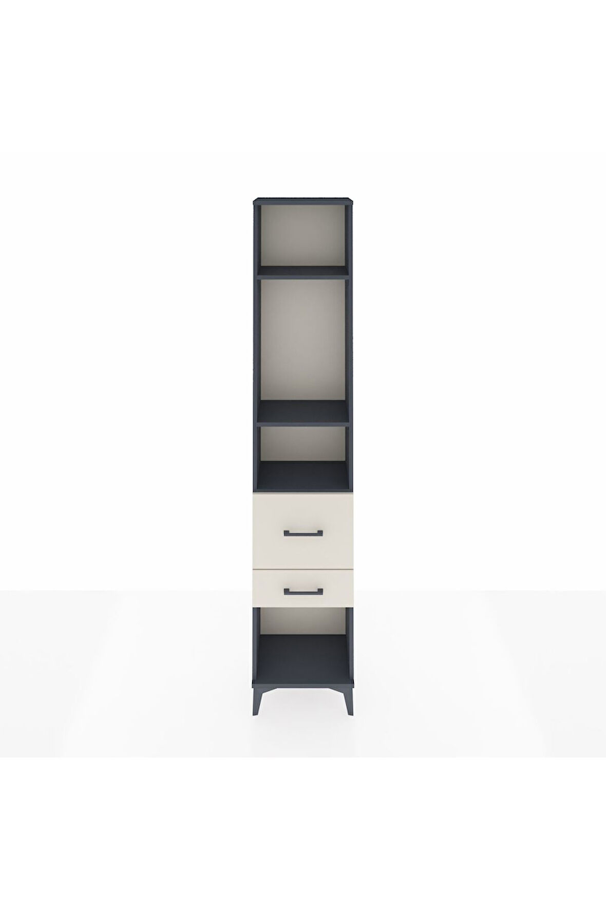 Arges Dolap 3 Raflı 2 Çekmeceli 44x30x221 Antrasit-Aytaşı