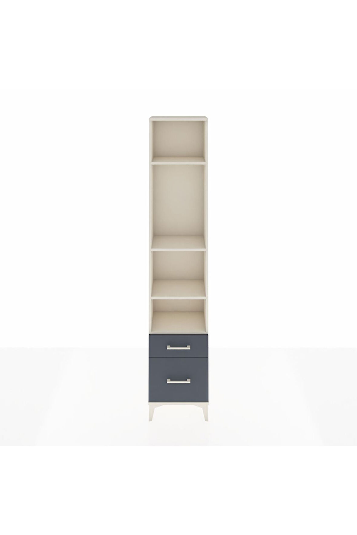 Arges Dolap 4 Raflı 2 Çekmeceli 44x30x221 Aytaşı-Antrasit