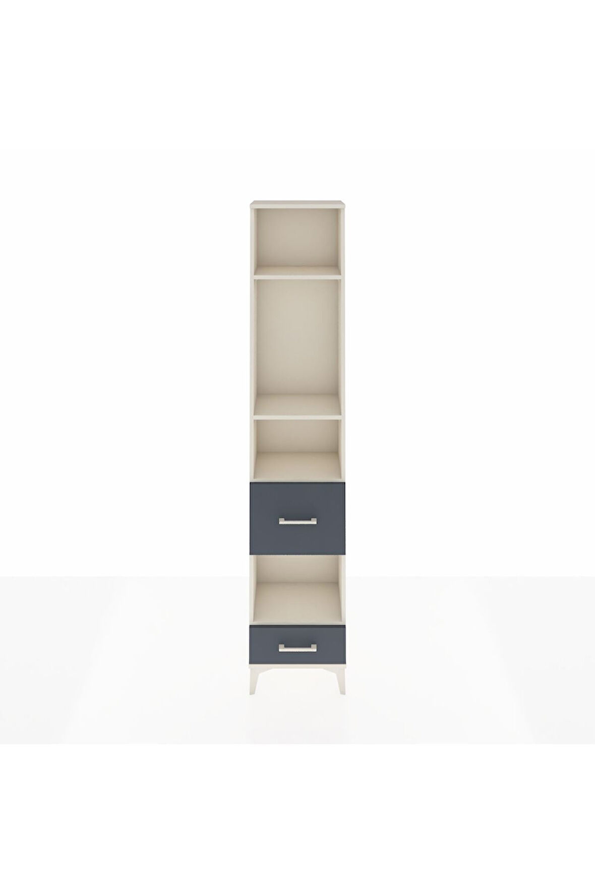 Arges Dolap 4 Raflı 2 Çekmeceli 44x30x221 Aytaşı-Antrasit