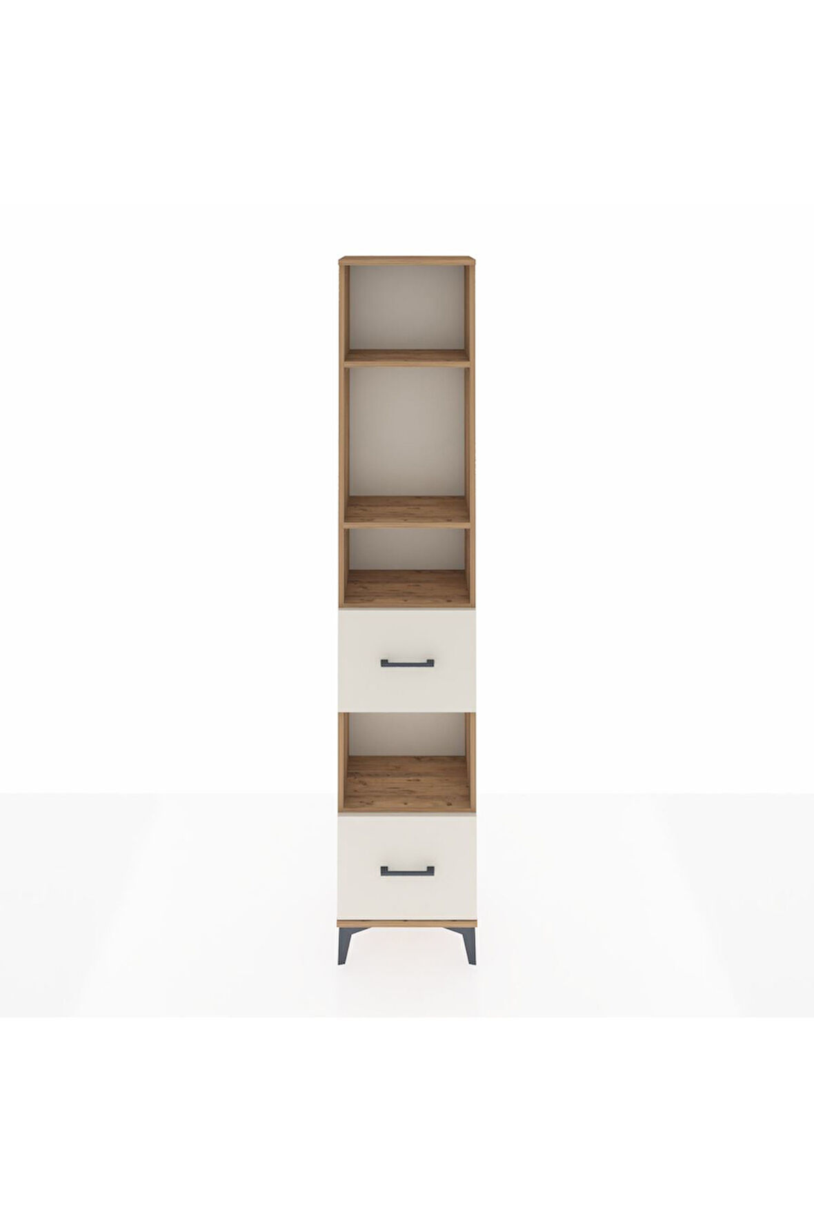 Arges Dolap 4 Raflı 2 Çekmeceli 44x30x221 Çam-Aytaşı