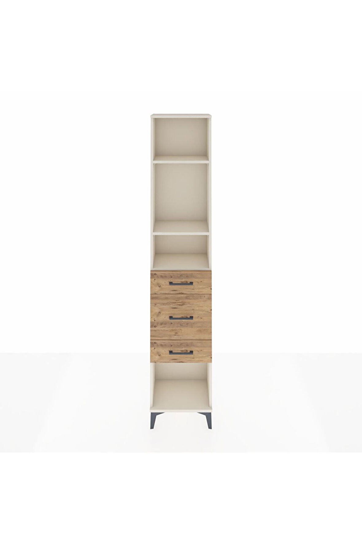 Arges Dolap 3 Raflı 3 Çekmeceli 44x30x221 Aytaşı-Çam