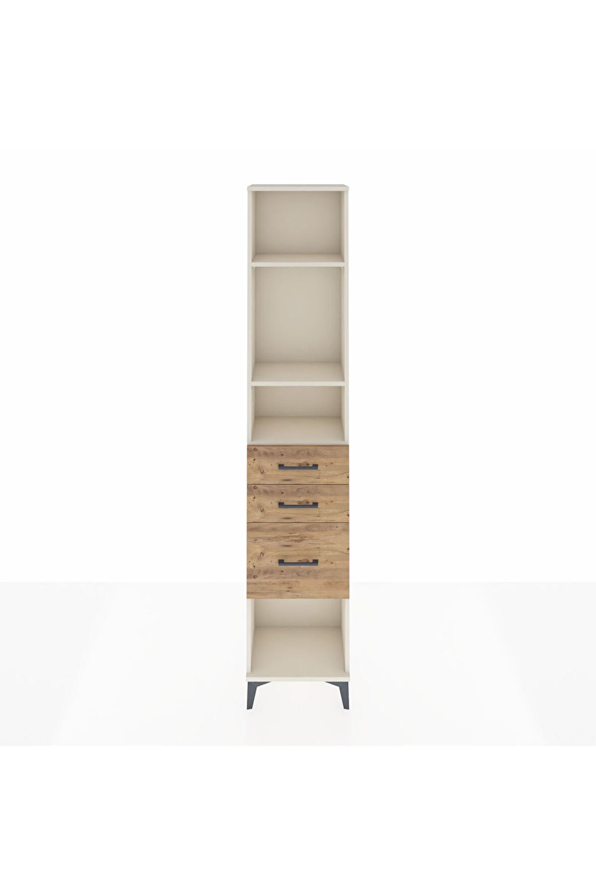 Arges Dolap 3 Raflı 3 Çekmeceli 44x30x221 Aytaşı-Çam