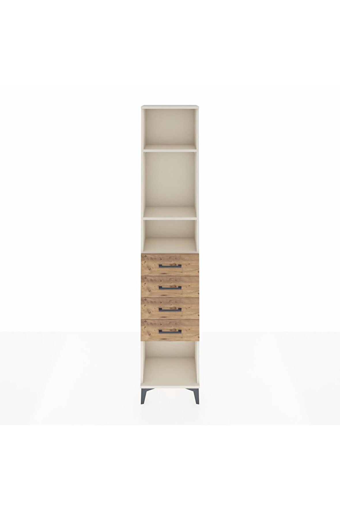 Arges Dolap 3 Raflı 4 Çekmeceli 44x30x221 Aytaşı-Çam