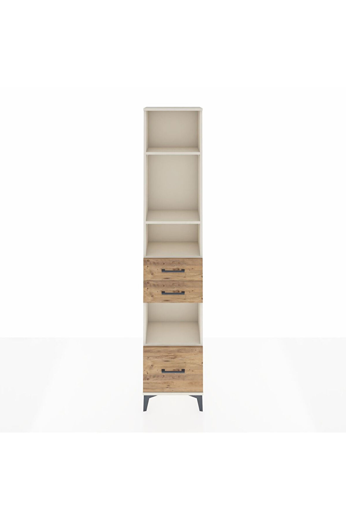 Arges Dolap 4 Raflı 3 Çekmeceli 44x30x221 Aytaşı-Çam