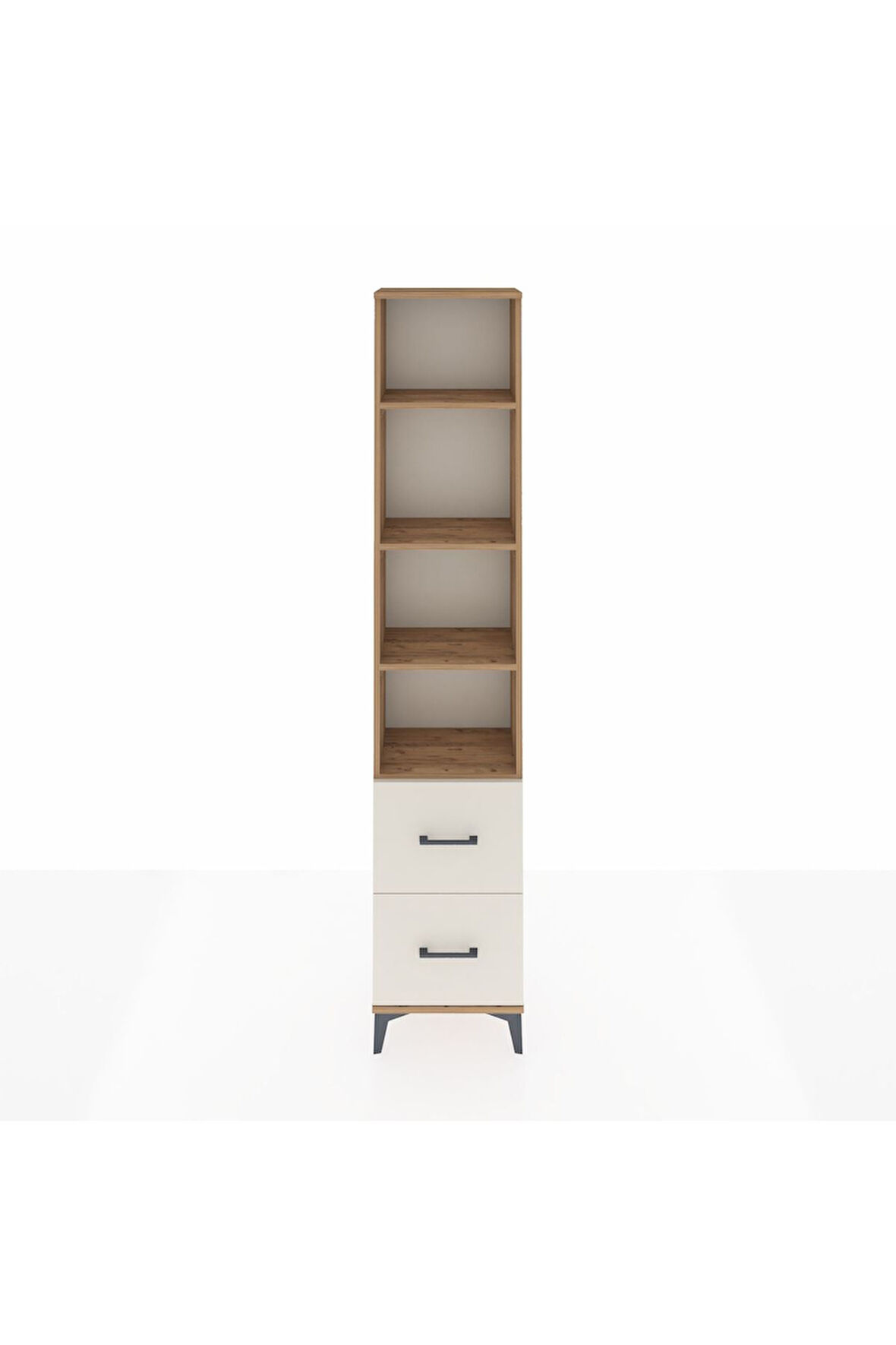 Arges Dolap 4 Raflı 2 Çekmeceli 44x30x221 Çam-Aytaşı