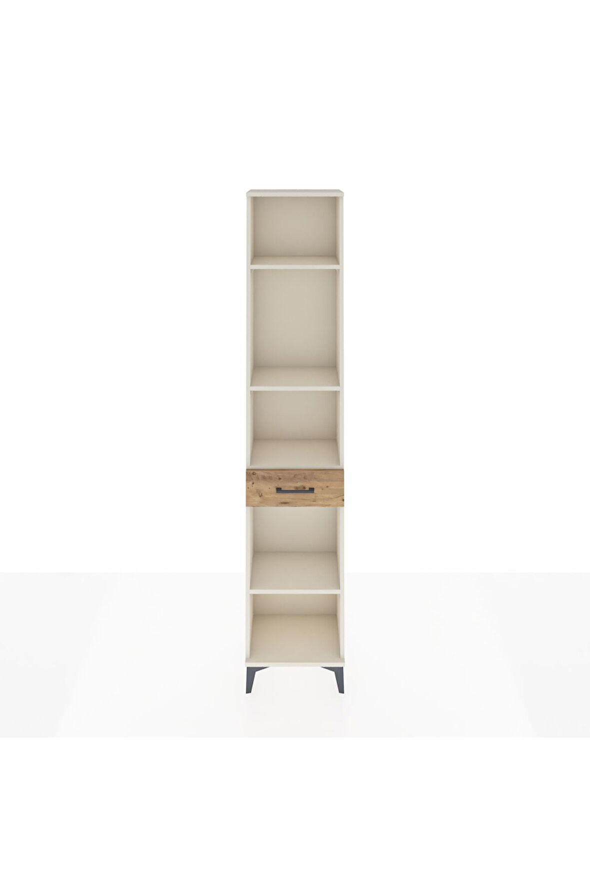 Arges Dolap 4 Raflı Tek Çekmeceli 44x30x221 Aytaşı-Çam