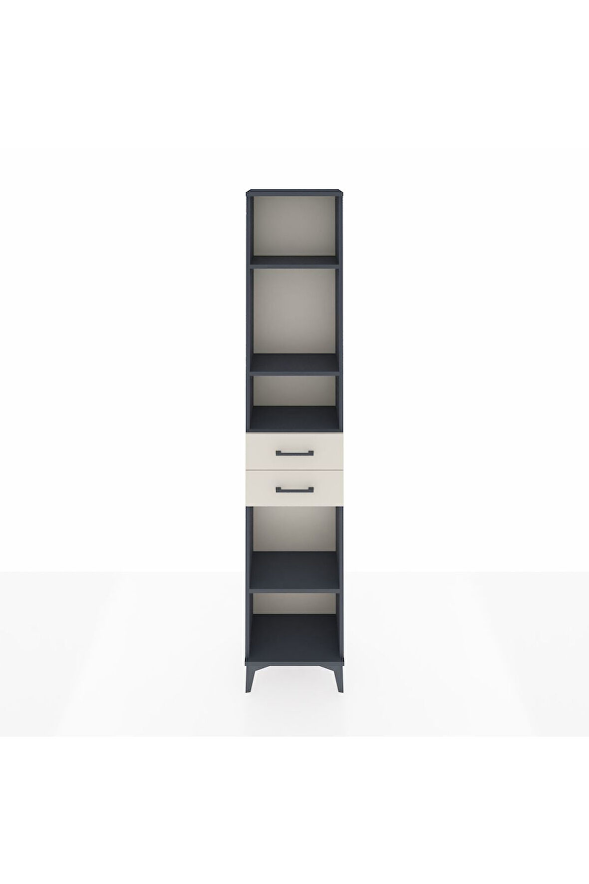 Arges Dolap 4 Raflı 2 Çekmeceli 44x30x221 Antrasit-Aytaşı