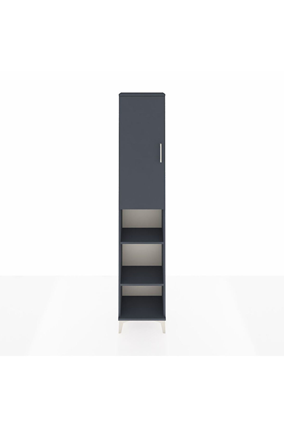 Arges Dolap 5 Raflı Tek Kapaklı 44x30x221 Antrasit-Antrasit