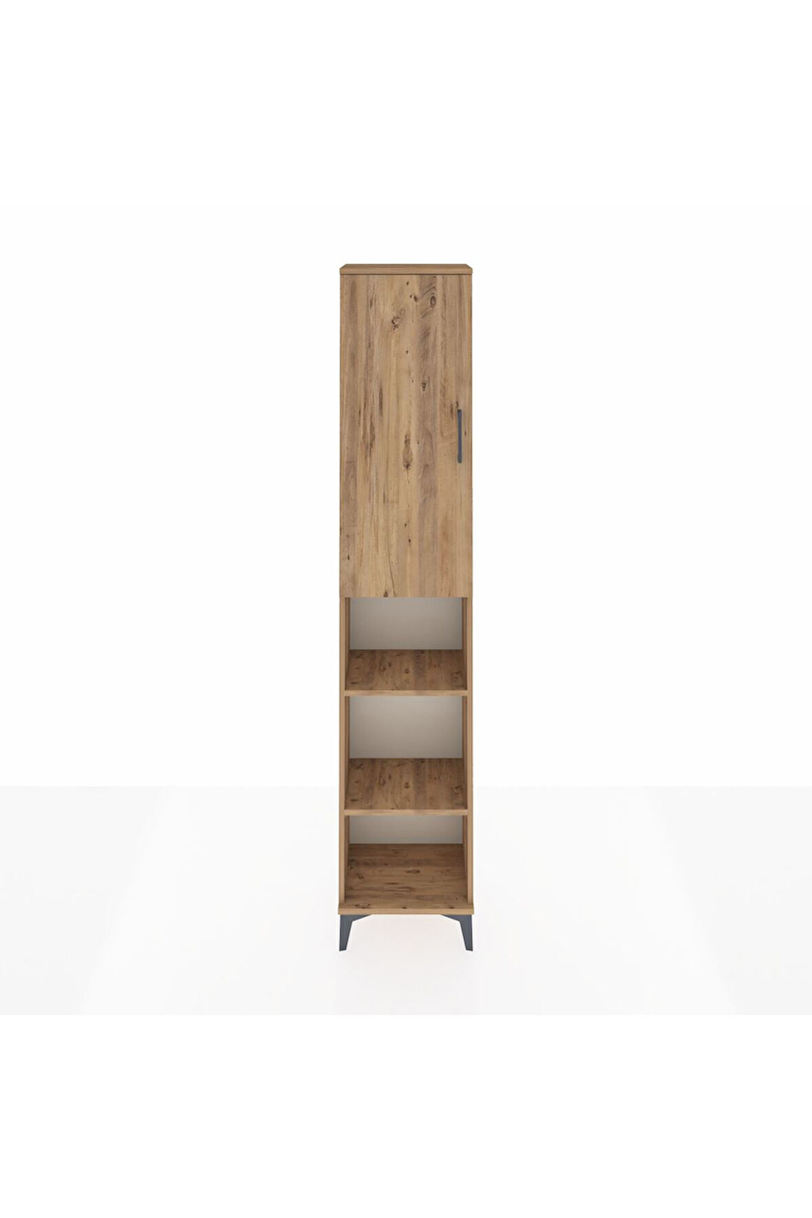 Arges Dolap 5 Raflı Tek Kapaklı 44x30x221 Çam-Çam