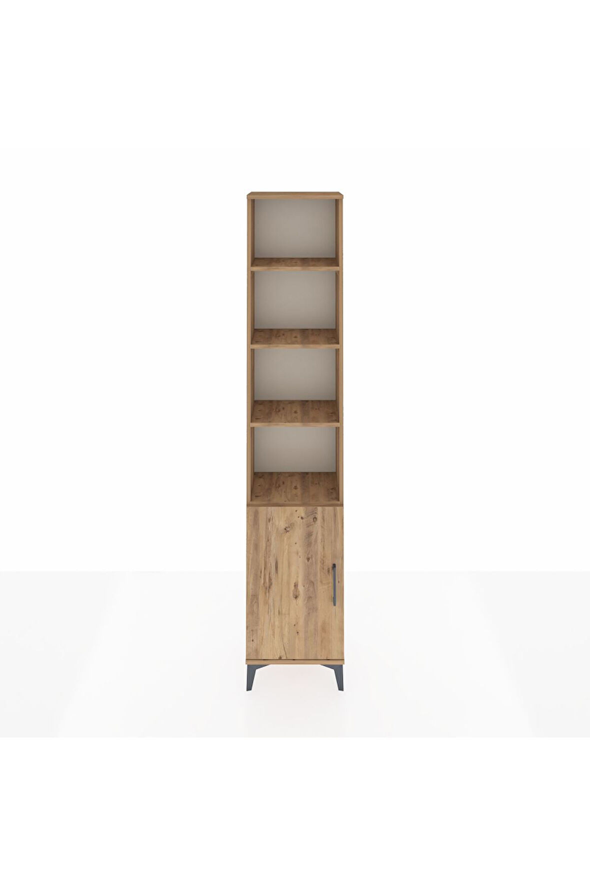 Arges Dolap 5 Raflı Tek Kapaklı 44x30x221 Çam-Çam