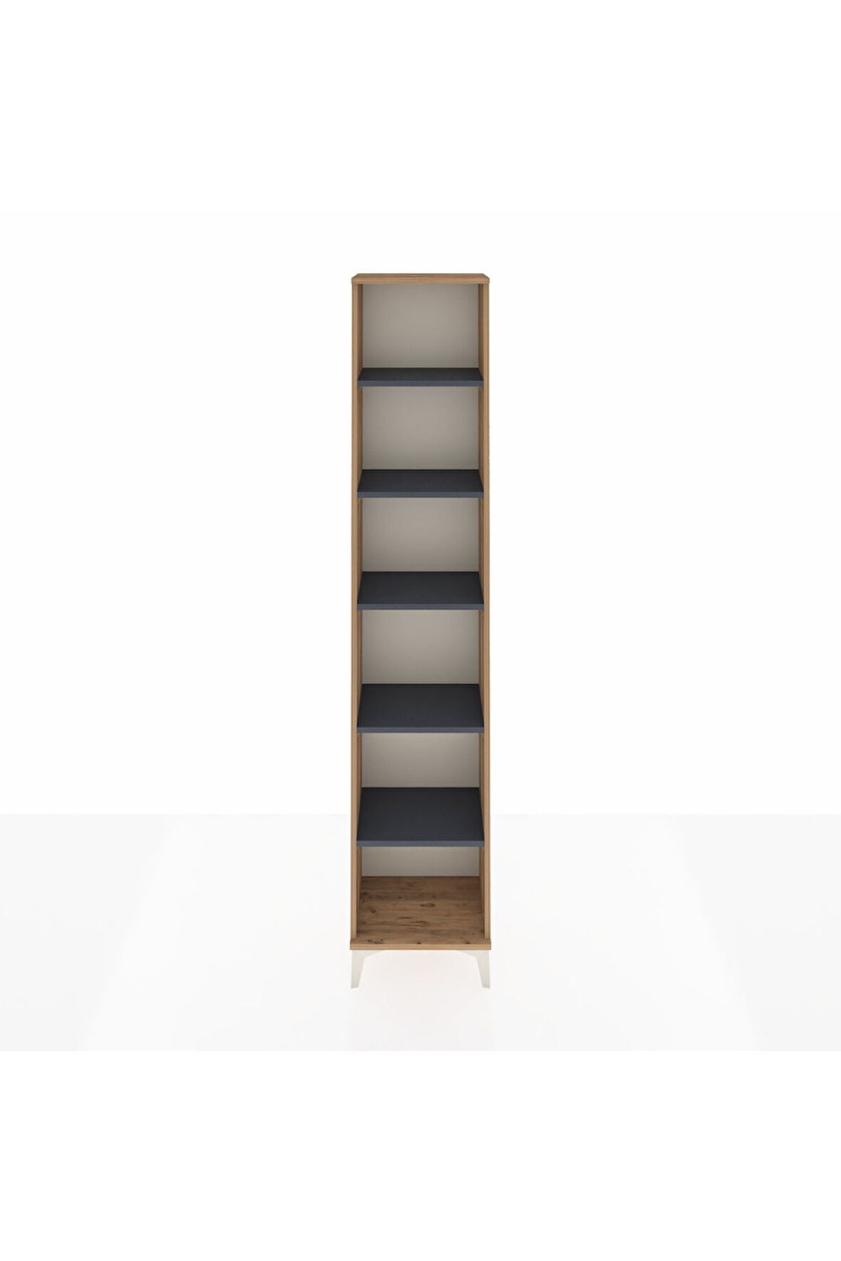 Arges Dolap 5 Raflı 44x30x221 Çam-Antrasit