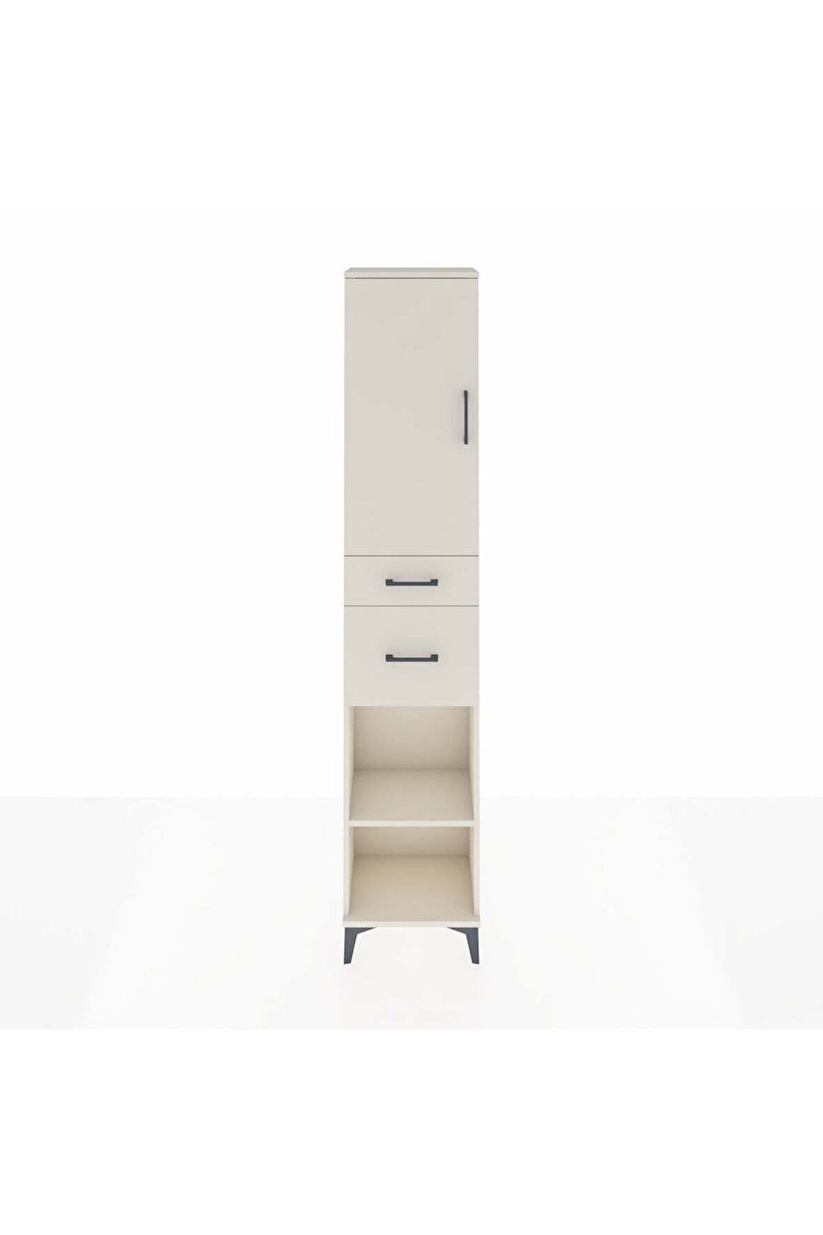 Arges Dolap 4 Raflı 2 Çekmeceli Tek Kapaklı 44x30x221 Aytaşı-Aytaşı