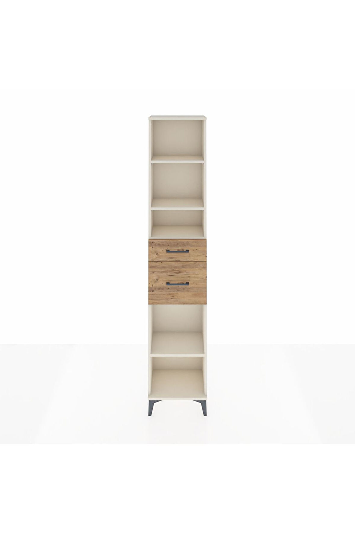 Arges Dolap 4 Raflı 2 Çekmeceli 44x30x221 Aytaşı-Çam