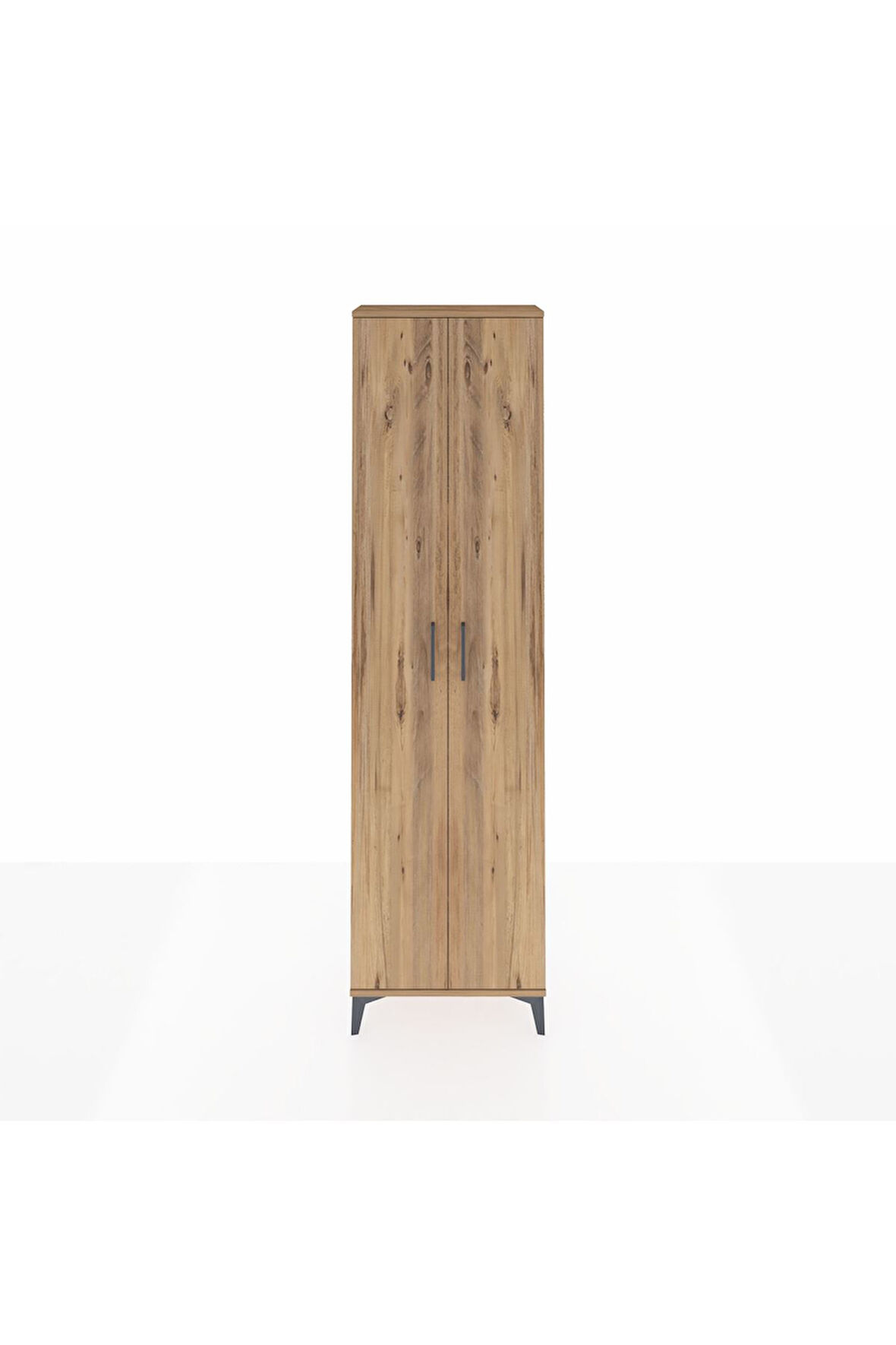 Arges Dolap 5 Raflı 2 Kapaklı 60x30x221 Çam-Çam