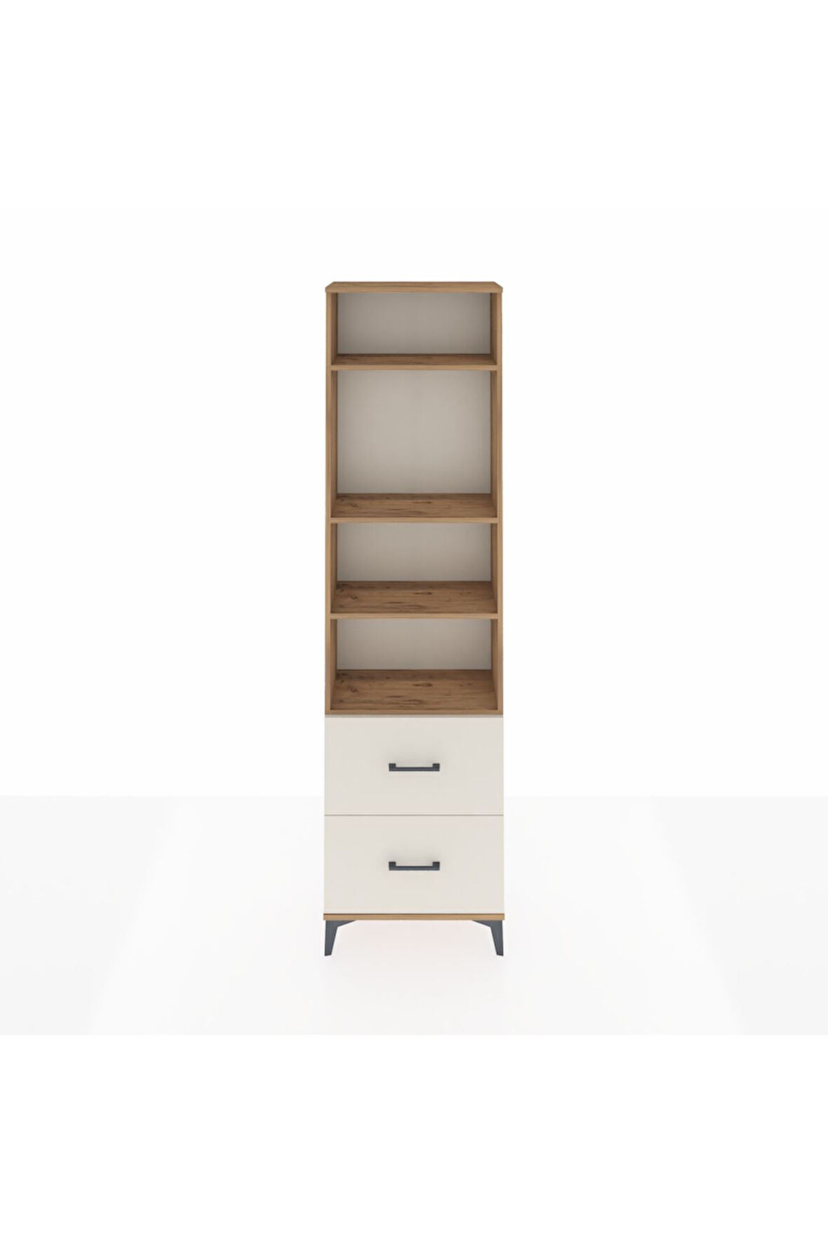 Arges Dolap 4 Raflı 2 Çekmeceli 60x30x221 Çam-Aytaşı