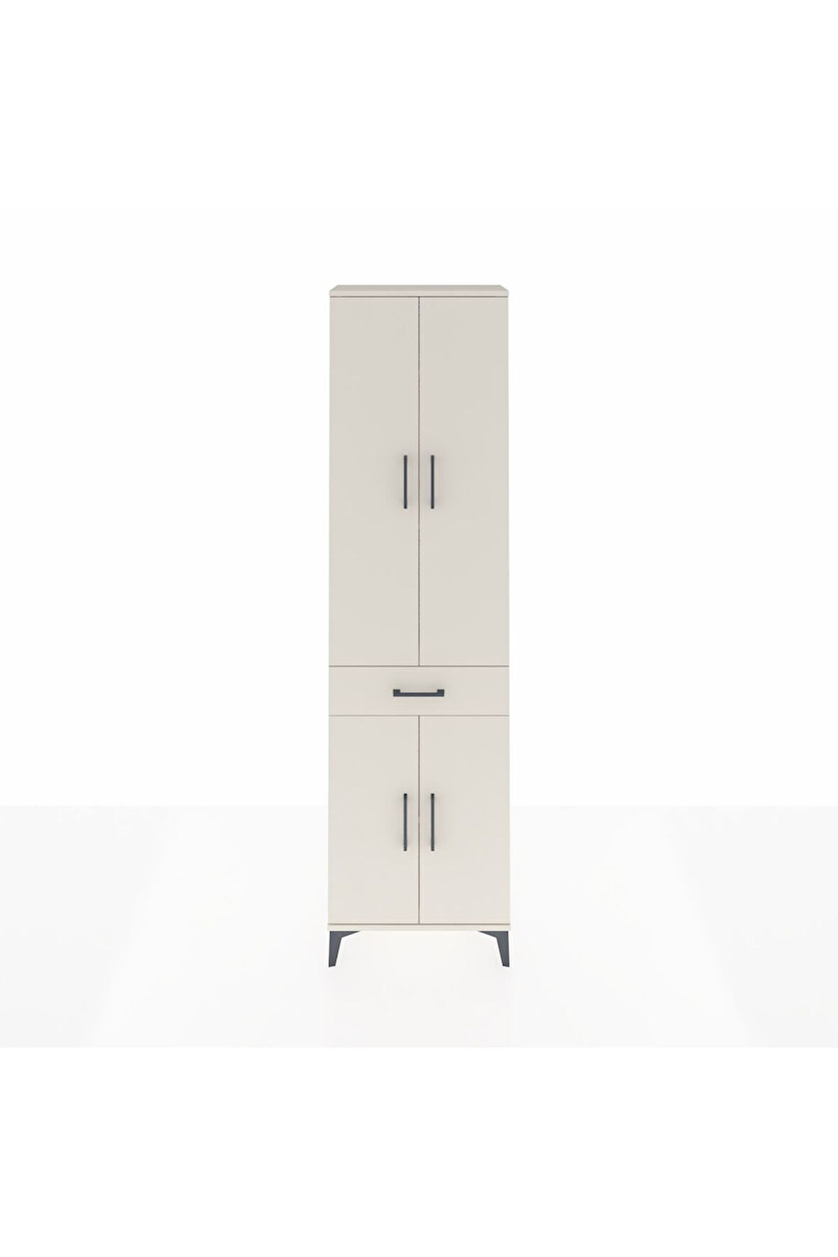 Arges Dolap 4 Raflı Tek Çekmeceli 4 Kapaklı 60x30x221 Aytaşı-Aytaşı