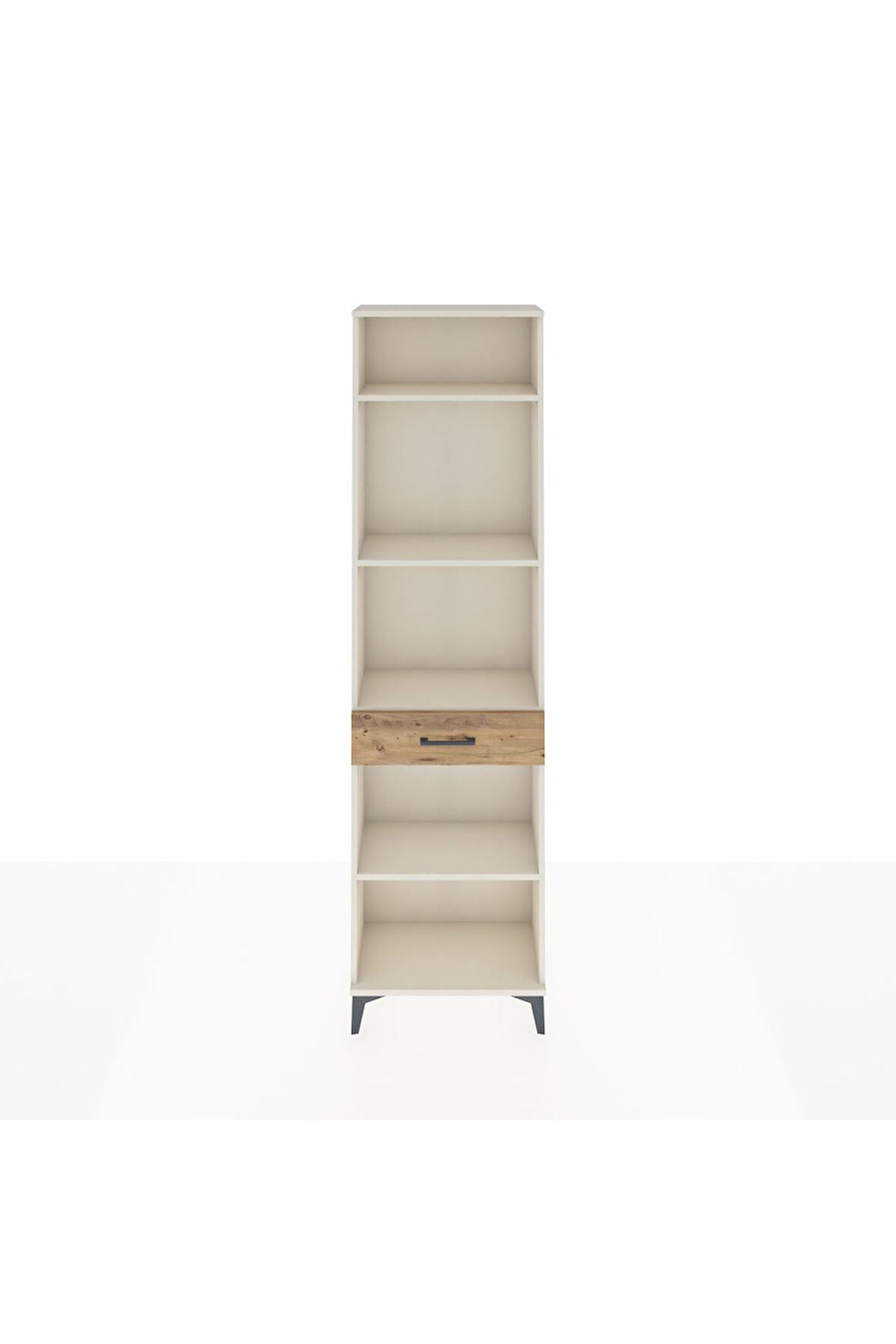 Arges Dolap 4 Raflı Tek Çekmeceli 60x30x221 Aytaşı-Çam