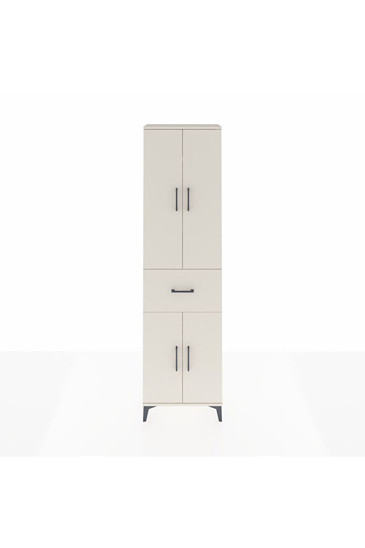 Arges Dolap 4 Raflı Tek Çekmeceli 4 Kapaklı 60x30x221 Aytaşı-Aytaşı