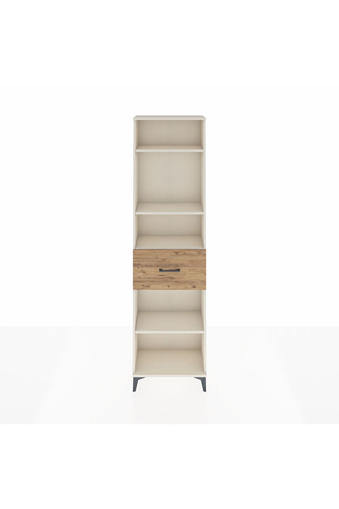 Arges Dolap 4 Raflı Tek Çekmeceli 60x30x221 Aytaşı-Çam