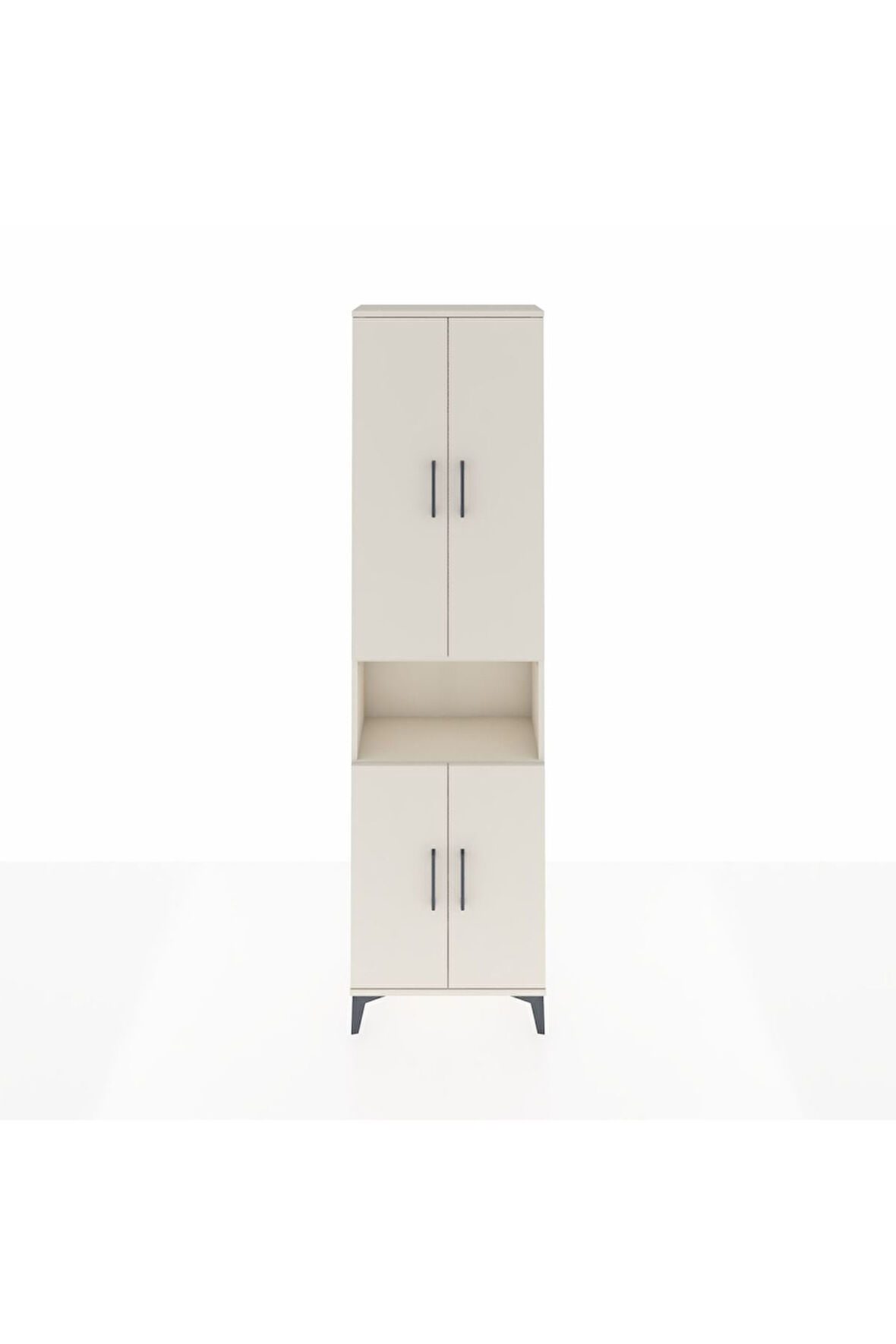 Arges Dolap 3 Raflı 4 Kapaklı Tek Askılı 60x30x221 Aytaşı-Aytaşı