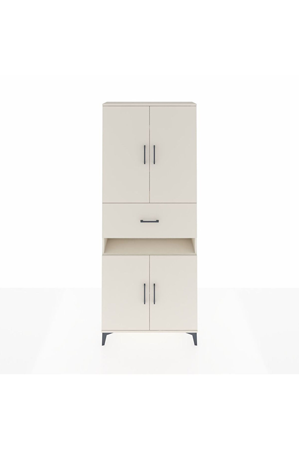Arges Dolap 5 Raflı Tek Çekmeceli 4 Kapaklı 88x30x221 Aytaşı-Aytaşı