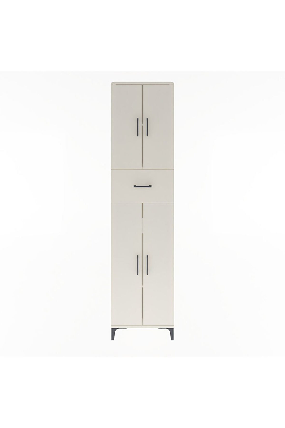 Arges Dolap 4 Raflı Tek Çekmeceli 4 Kapaklı 60x30x243 Aytaşı-Aytaşı